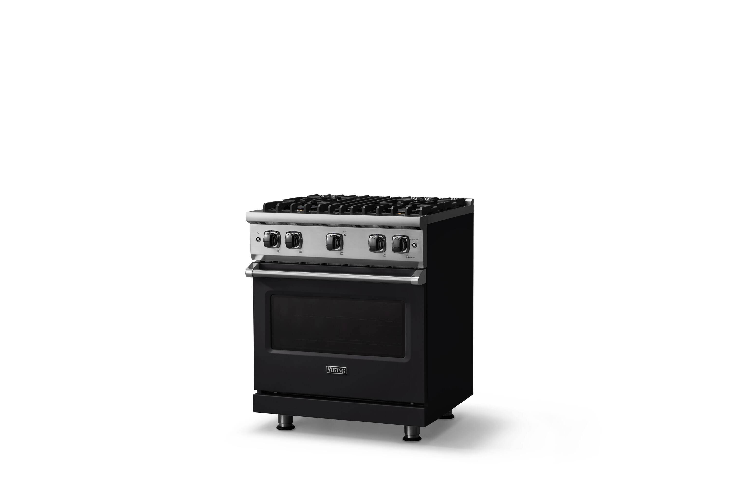 Angle. Viking - 5-Series Gas Sealed Burner Range - Onyx.