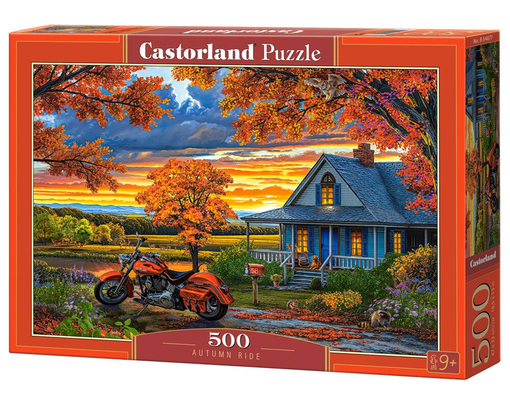 Castorland Puzzle, 500, Autumn Ride, 18.5x13in, 9+, 47x33cm, N. B-54077