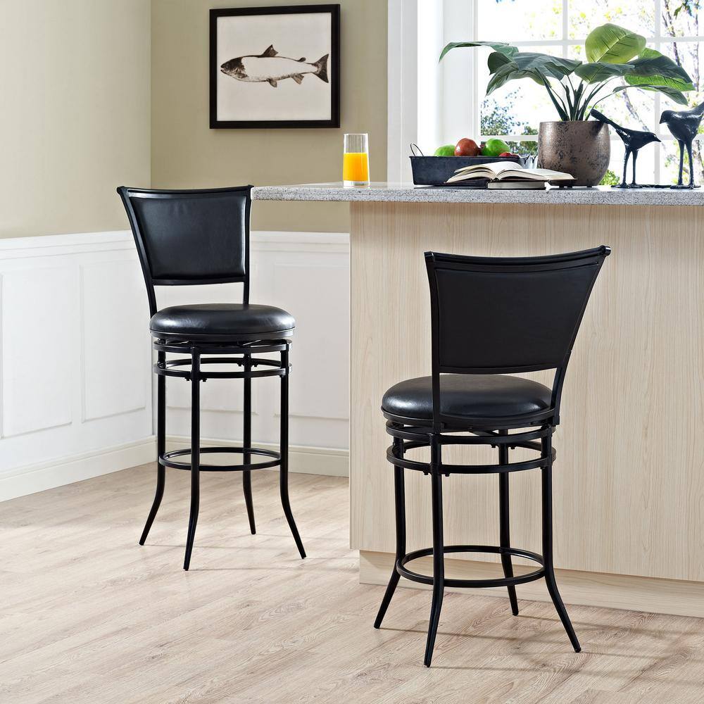 Alt View 8. Crosley Furniture - Rachel Bar Stool - Black.