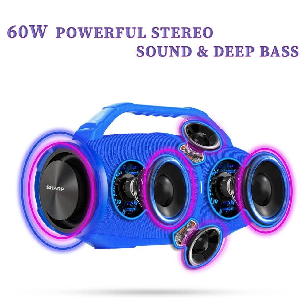 60W POWERFUL STEREO SOUND & DEEP BASS