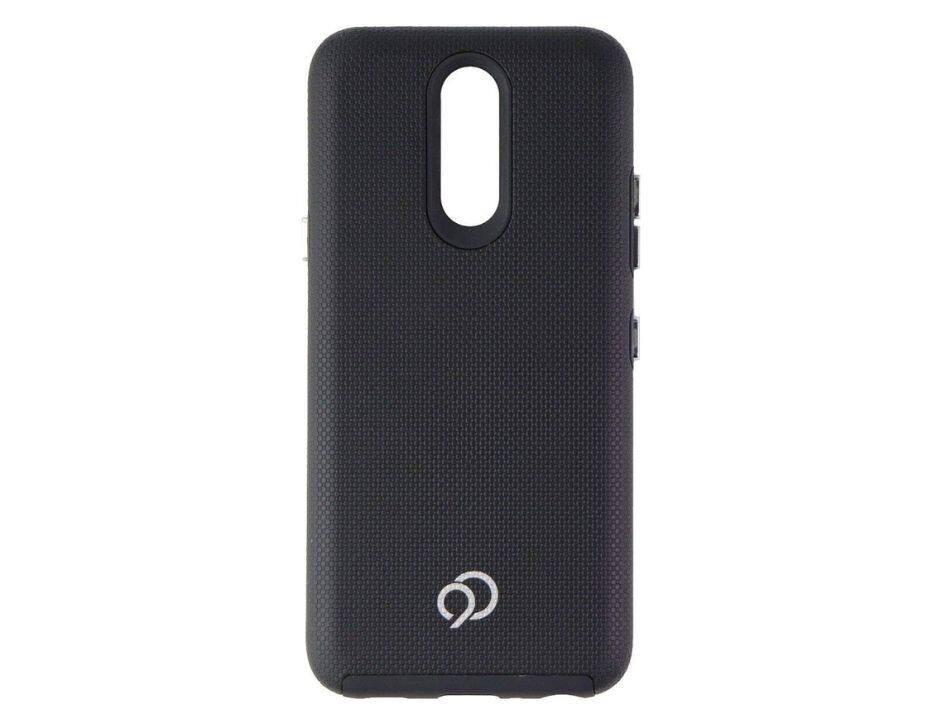 Front. Nimbus9 - Nimbus9 Latitude Dual-Layer Leatherette Case for LG K40 - Black.