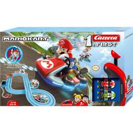 Carrera - 20063028 Mario Kart Mario vs. Luigi First Beginner Slot Car Racing Set - Black