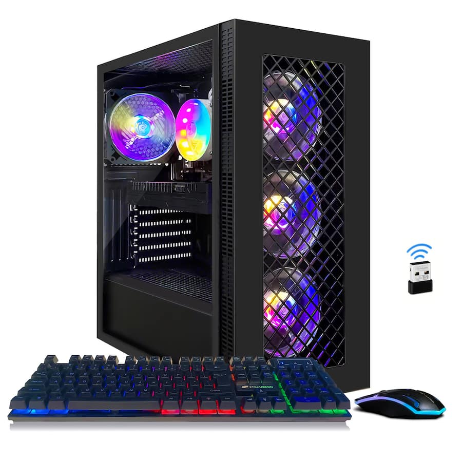 STGAubron Gaming Desktop PC, Intel Core I7 8th Gen up to