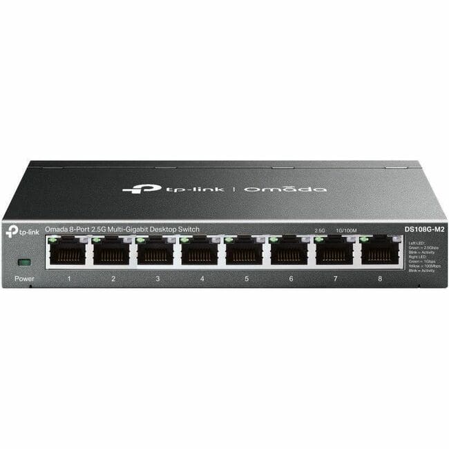 TP-Link - Omada Omada 8-Port 2.5G Multi-Gigabit Desktop Switch - 8 Ports - Gigabit Ethernet, 2.5 Gigabit Ethernet - Unknown