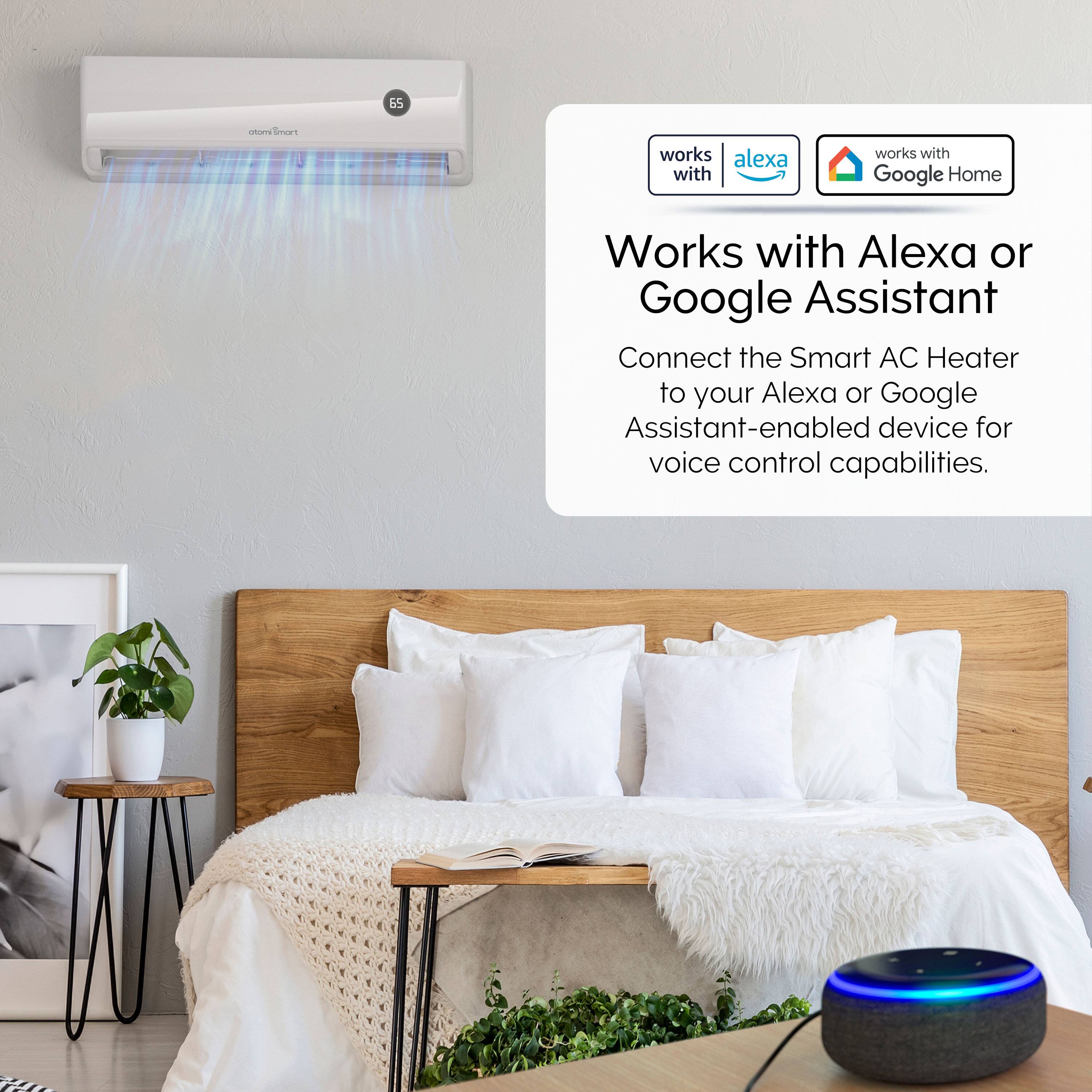 Works with Alexa or Google Assistant

Connect the Smart AC Heater to your Alexa or Google Assistant-enabled device for voice control capabilities.