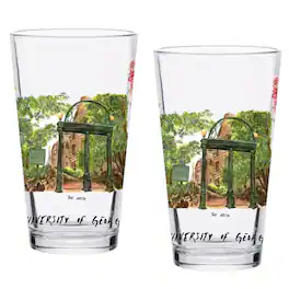 Indigo Falls - Georgia Bulldogs 2-Pack 16oz.-Laura Wilcox University Pint Set - Multicolor