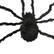 Alt View 5. Homcom - 3.25" Outdoor Halloween Decoration, Light-up Oversized Spider Halloween Prop with Light Up Bendable Legs - Black.