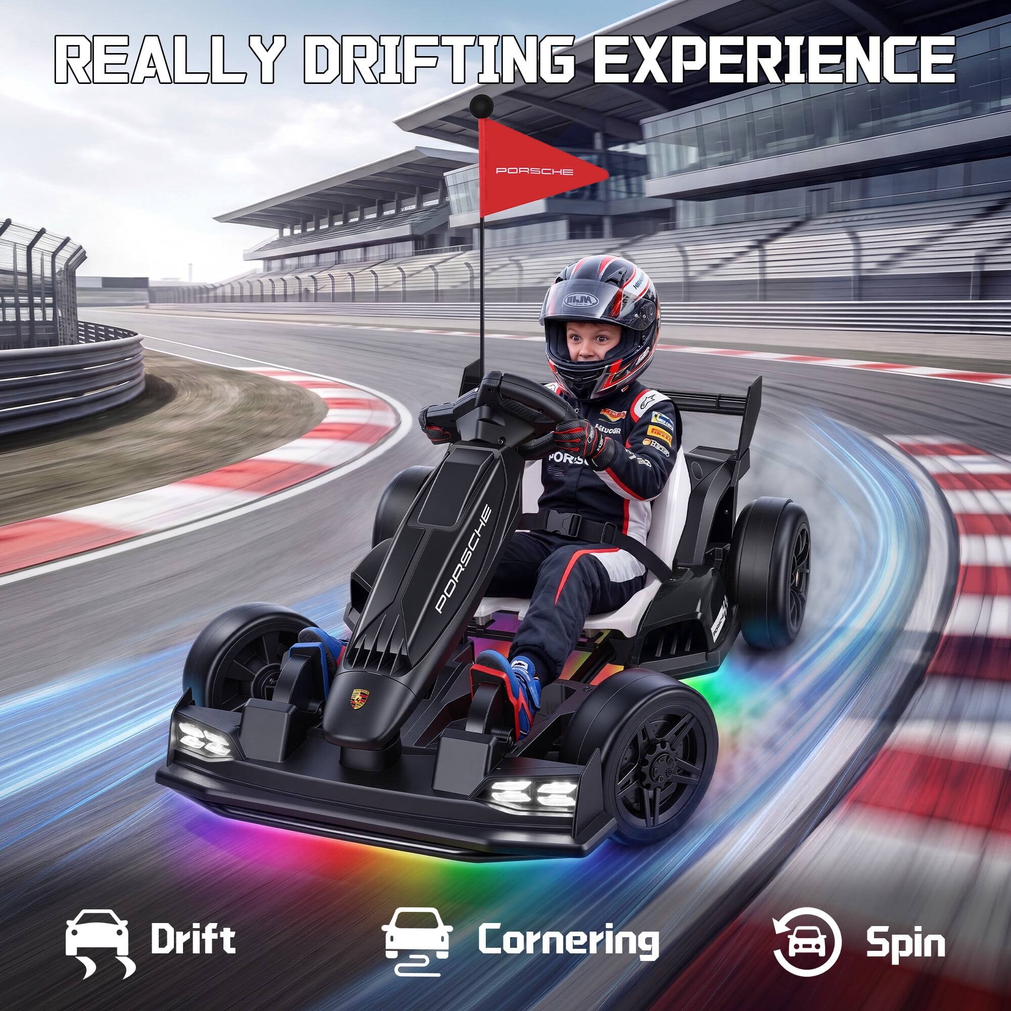 REALLY DRIFTING EXPERIENCE

PORSCHE

6
PORSCHE
AQUOR ORD SE CREAMY

Drift
Cornering
Spin