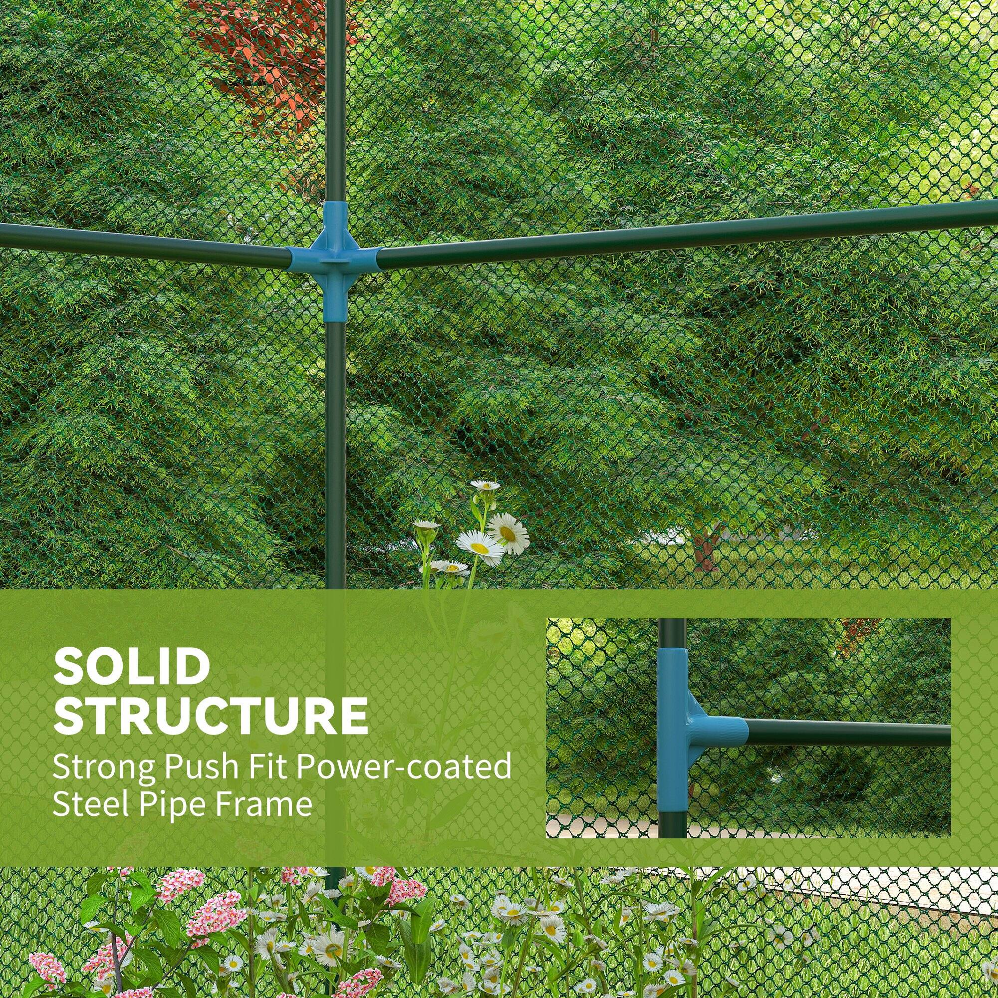 SOLID STRUCTURE  
Strong Push Fit Power-coated Steel Pipe Frame