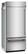 Alt View 9. KitchenAid - 36 in. Wide 20.8 cu. ft. Built-In Bottom Mount Refrigerator with Platinum Interior - Stainless Steel with PrintShield Finish.