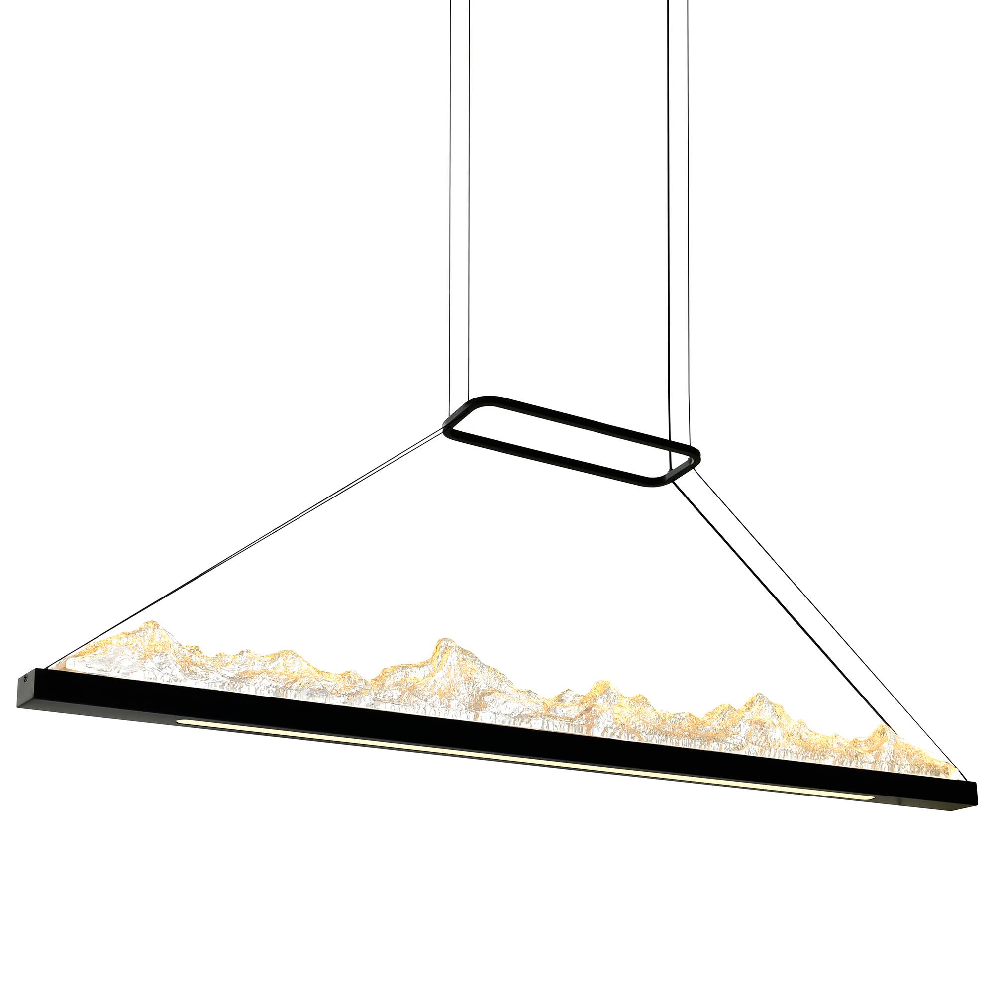 Back. CWI Lighting - Himalayas Integrated LED Black Island/Pool Table Light - Black.