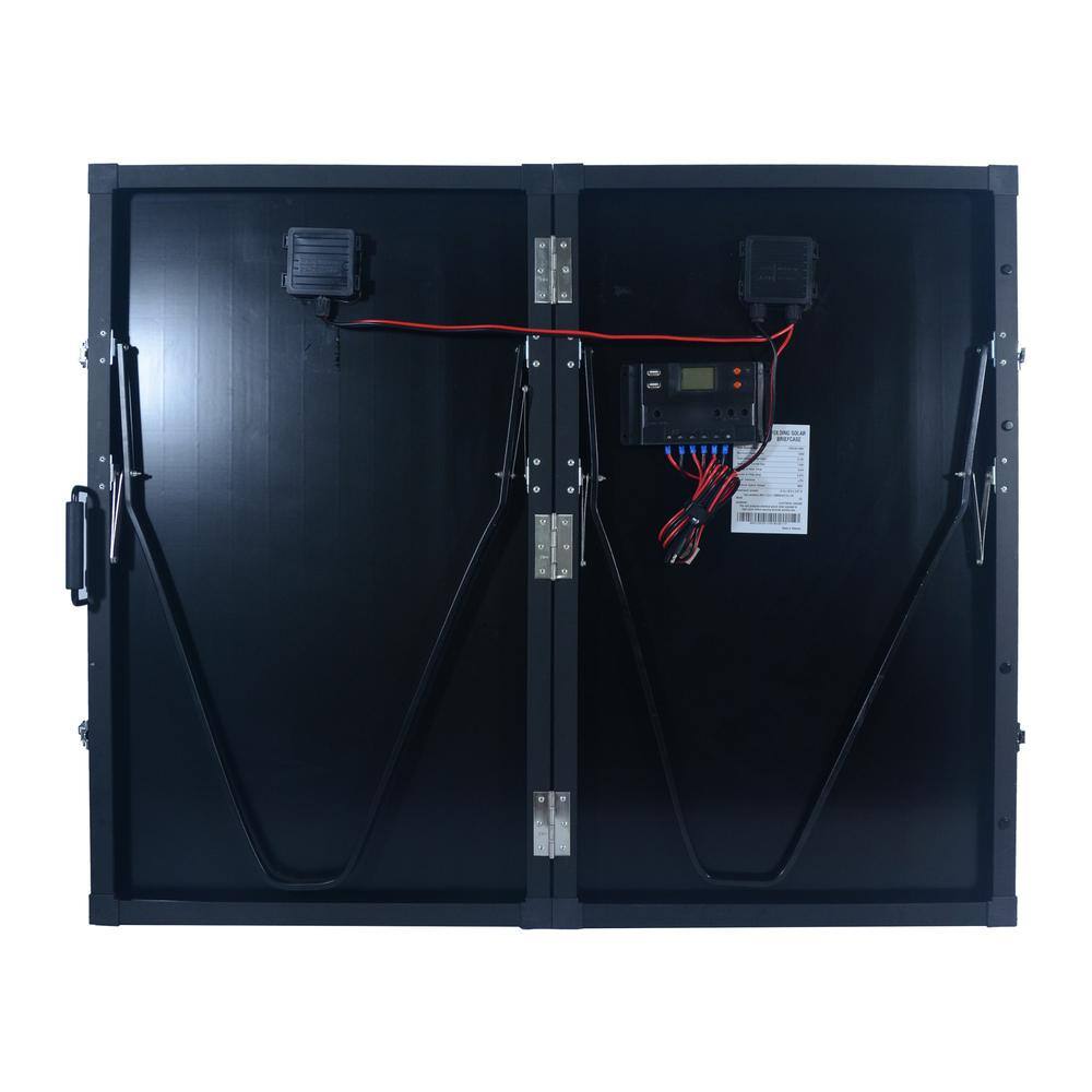 Alt View 1. Nature Power - 120 Watt Briefcase Solar Panel.