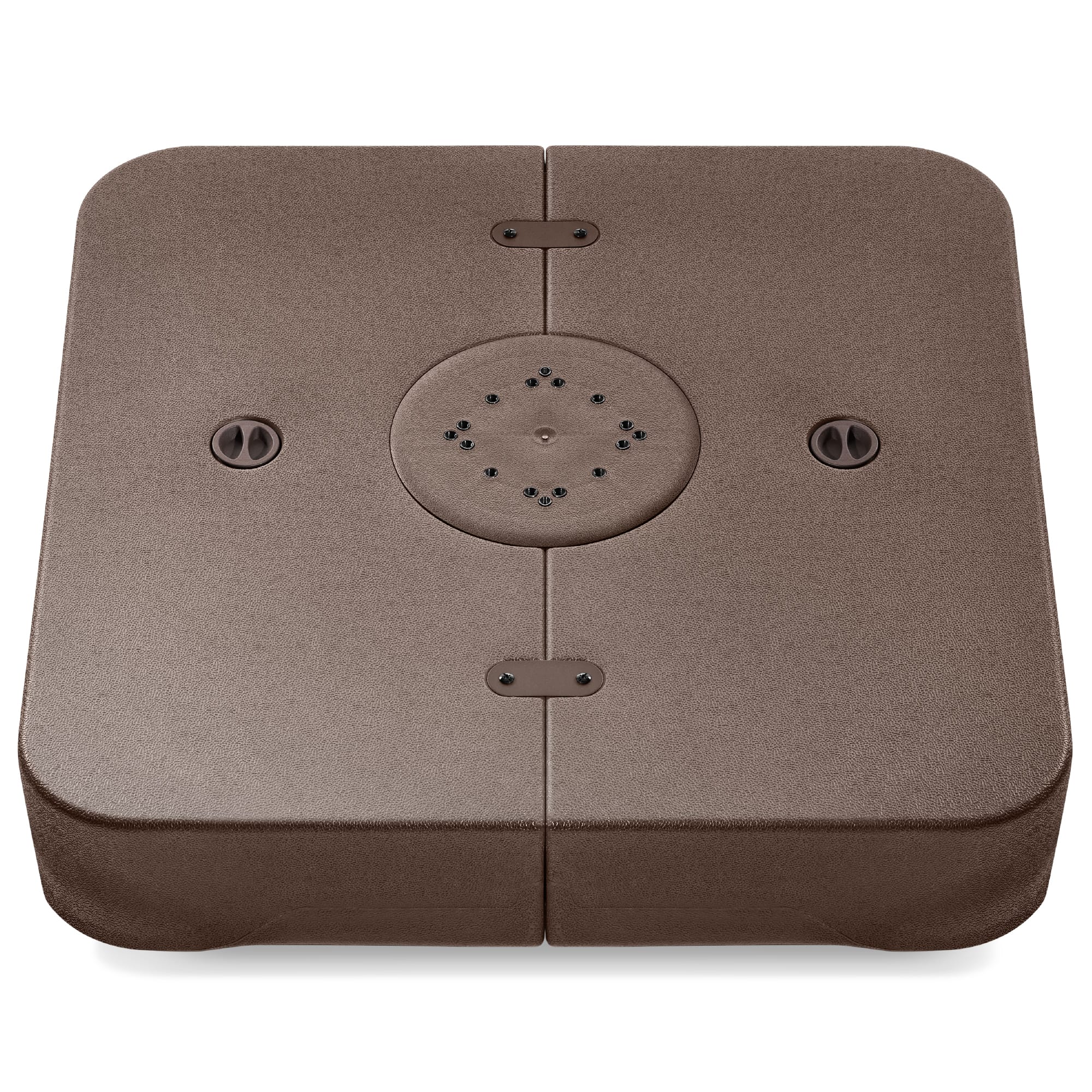 Front. Best Choice Products - Best Choice Products 330lb Capacity Fillable Heavy-Duty Outdoor Cantilever Umbrella Base w/ Easy-Fill Spouts - Brown - Brown.