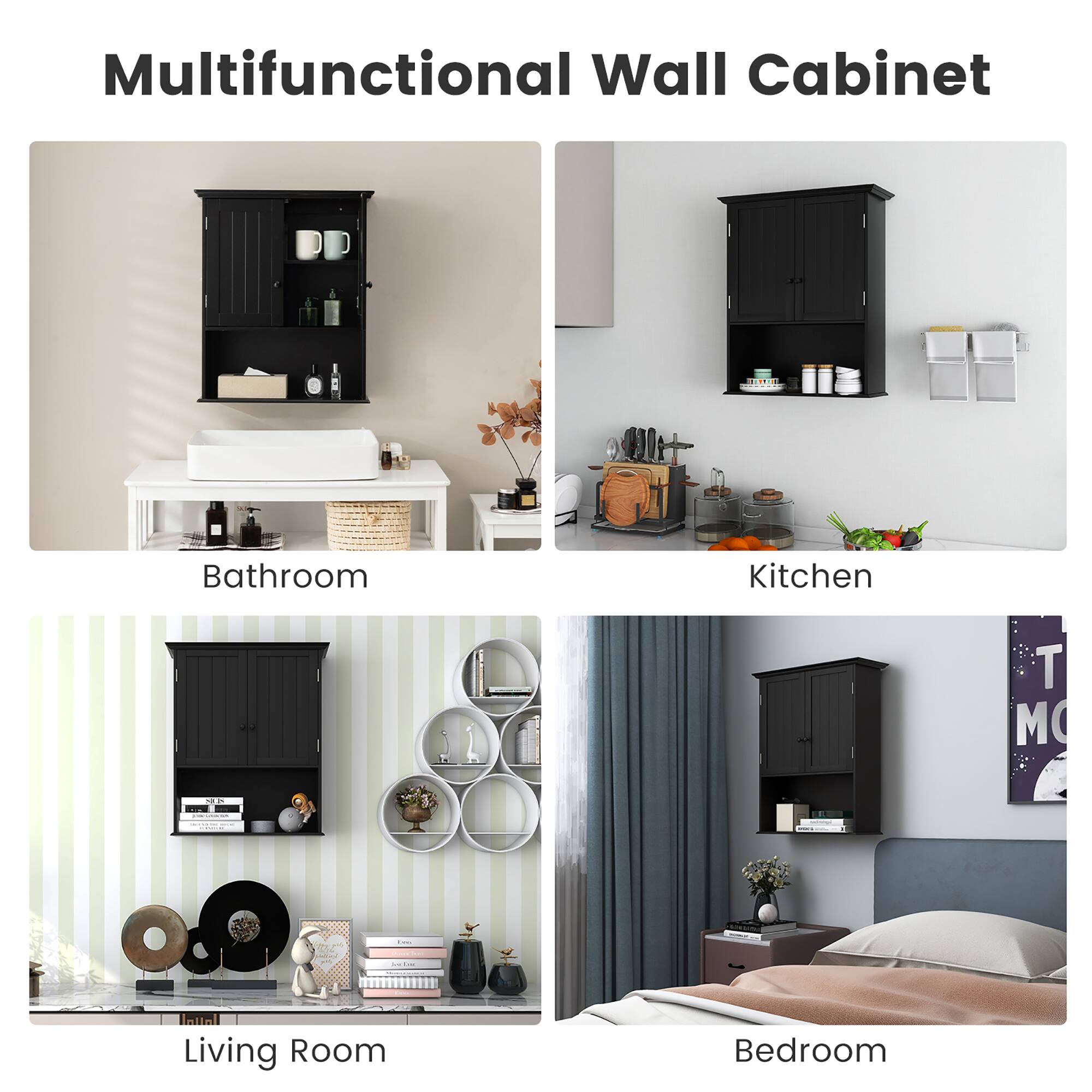 Multifunctional Wall Cabinet

Bathroom

Kitchen

Living Room

Bedroom