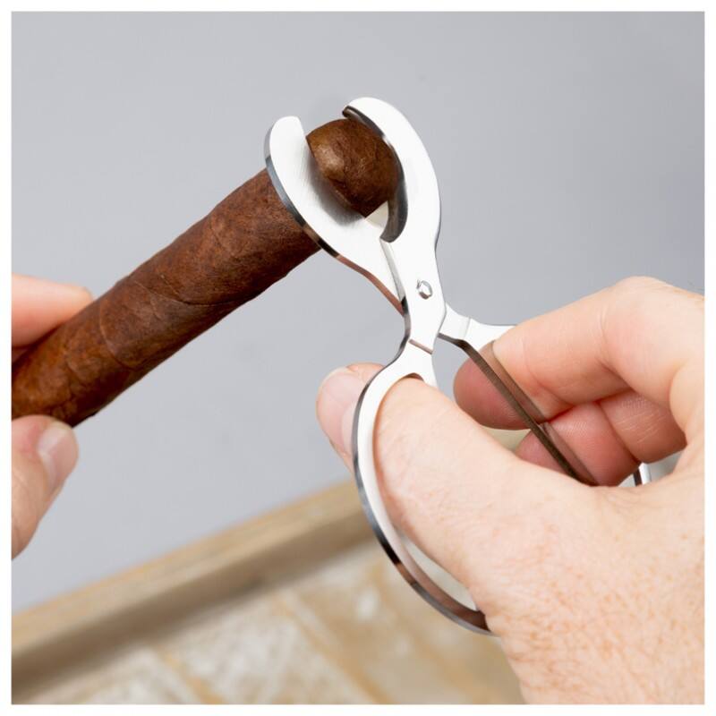 Alt View 1. Prestige - Stainless Steel Cigar Scissors - None.