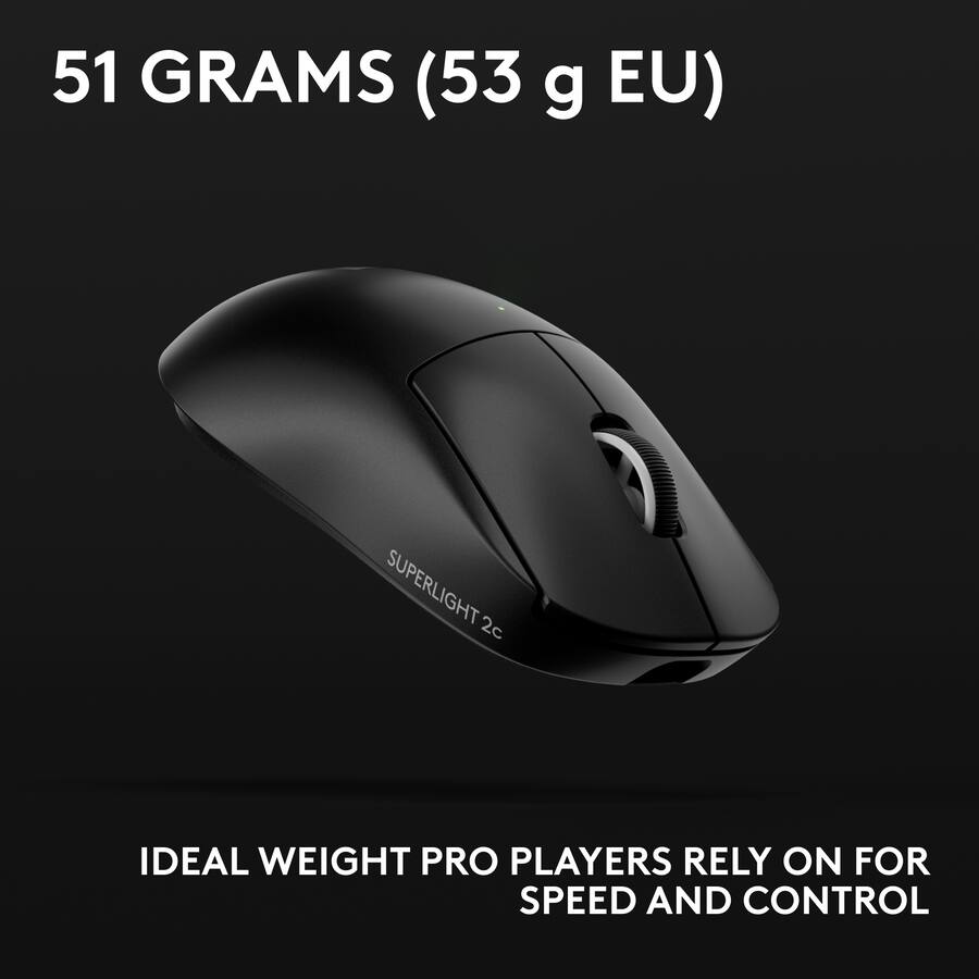 Logitech Model Number Rughtlight Logitech PRO X SUPERLIGHT 2c LIGHTSPEED Lightweight Compact Wireless ...