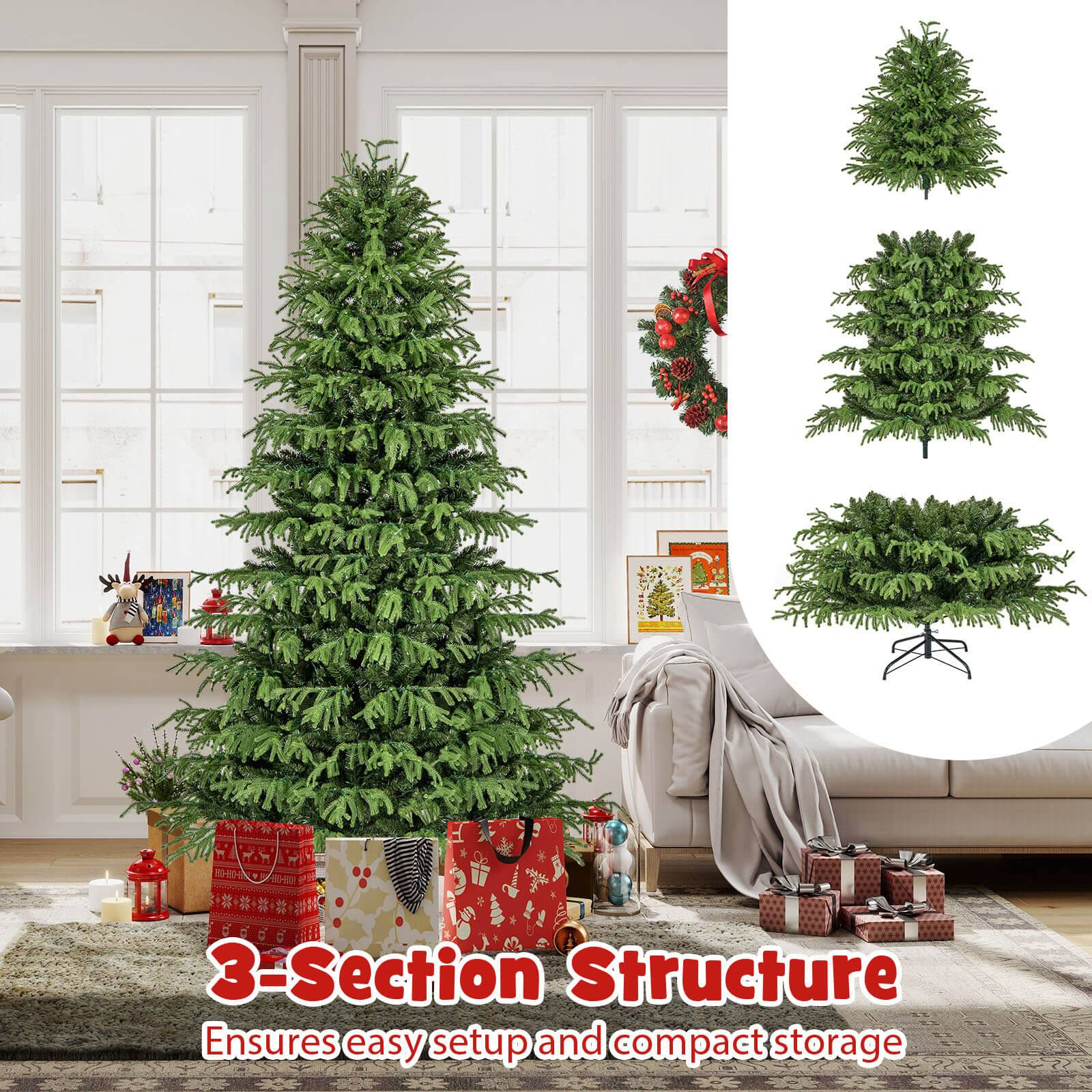 3-Section Structure  
Ensures easy setup and compact storage