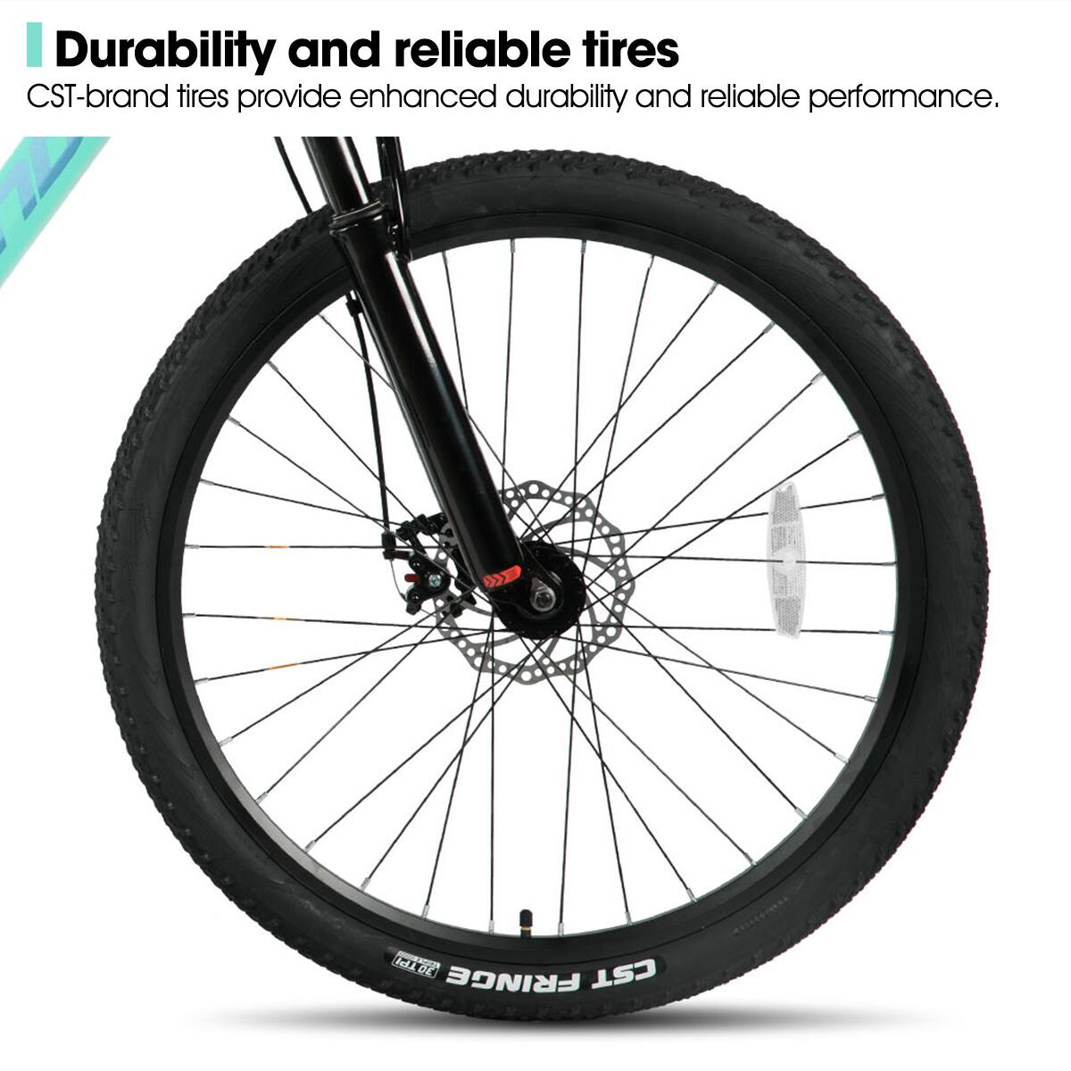Durability and reliable tires  
CST-brand tires provide enhanced durability and reliable performance.