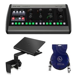 Behringer - Powerplay 16 P16-M 16-Channel Digital Personal Mixer, Bundle with Mounting Bracket + H&A XLR Cable