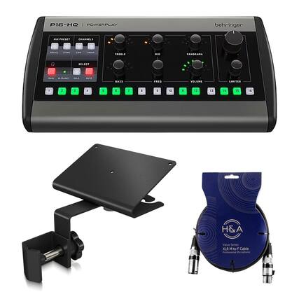 P16-HQ | POWERPLAY
behringer
MIXPRESET CHANNELS
RECALL STORE LINK GROUP
TREBLE MID PANORAMA
SELECT MAIN ULTRANET SOLO MUTE
BASS FREQ VOLUME LIMITER
1 2 3 4 5 6 7 8 9 10 11 12 13 14 15 16
H&A
Value Series XLR M to F Cable Professional Microphone