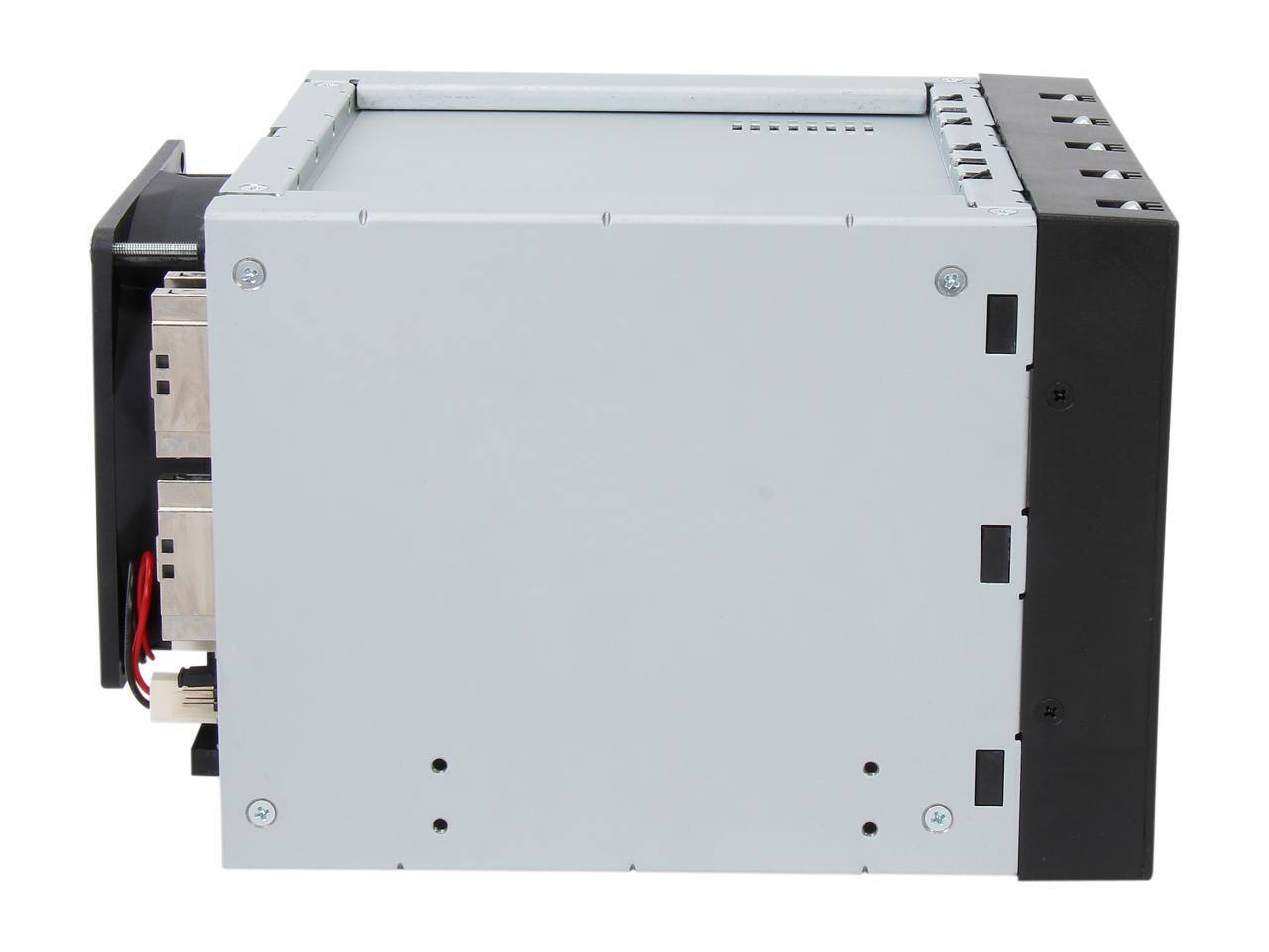 Alt View 4. Icy Dock - Icy Dock MB155SP-B | 5x3.5" in 3x5.25" Hot Swap SATA HDD Cage | FatCage.