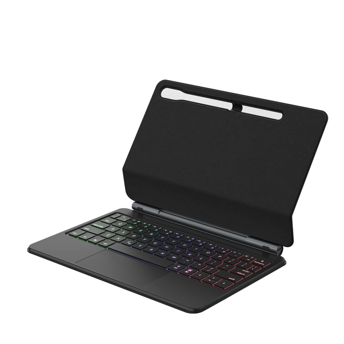 Cluzine - Magic Floating Keyboard Magnetic Bluetooth Backlit for Samsung Tab S9 FE 10.9 Inch - Black