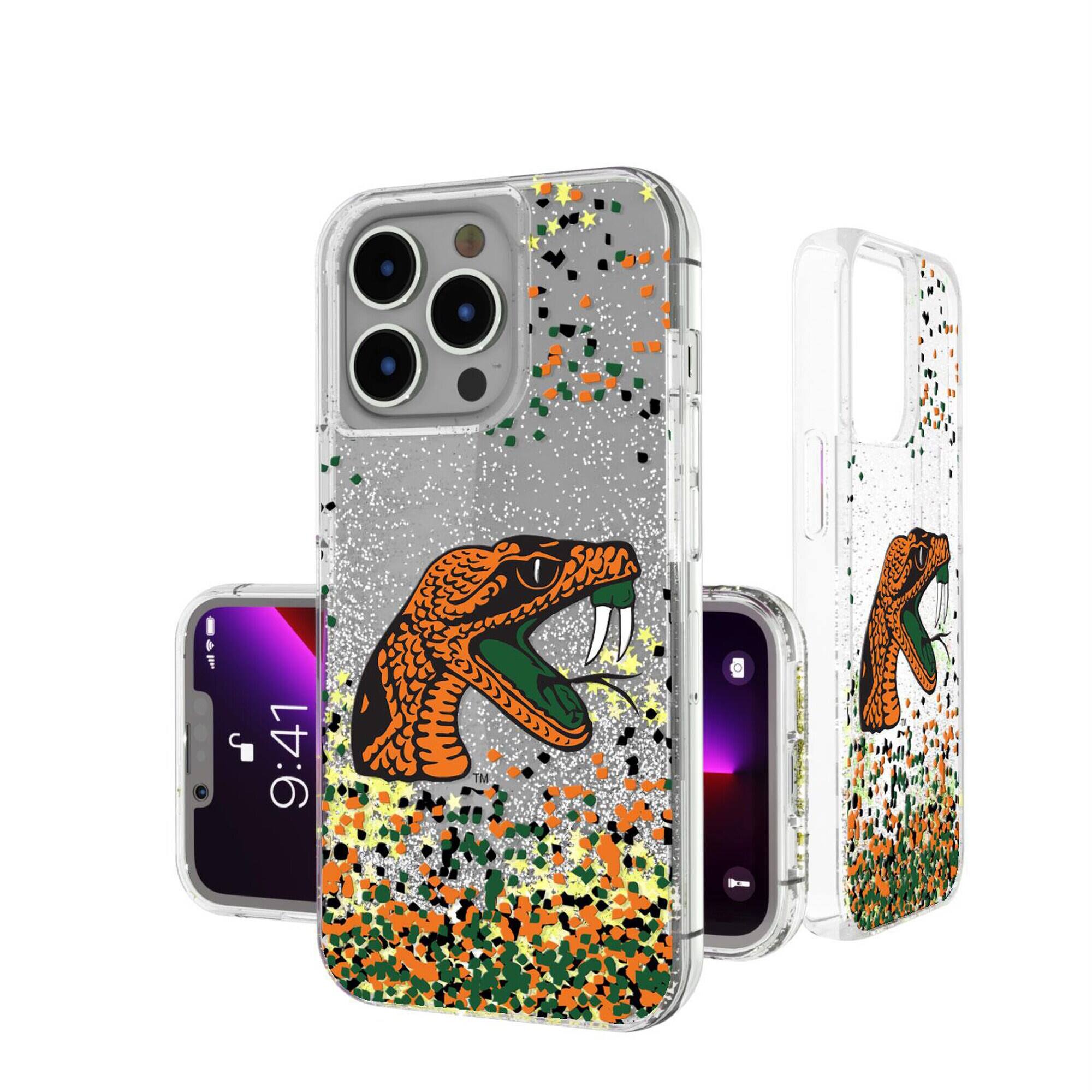 Keyscaper - NCAA - Florida A&M Rattlers iPhone Glitter Case with Confetti Design - 14 Pro Max - Multicolor price history on PriceWatchPro