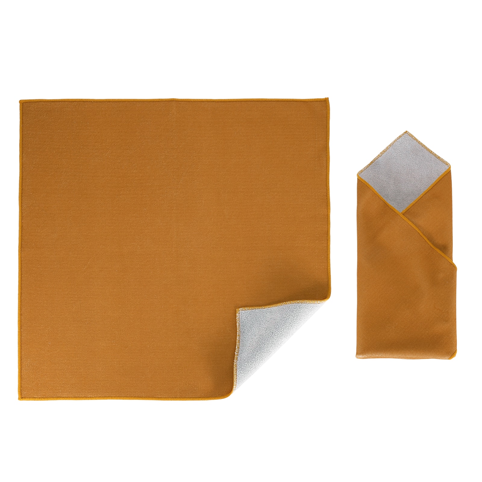 Unique Bargains - 22" x 22" Camera Protective Wrap, Magic Self-Adhesive Cloth Anti-scratch Lens Pouches for Camera Lens DSLR Phone Laptop - Khaki