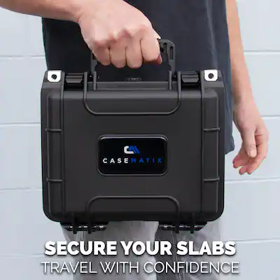 CASEMATIX Waterproof Graded Card Case Holds 40 BGS PSA Slabs or 150 Toploaders Trading Card Box with Card Dividers IPX7 - Best Buy CASEMATIX Waterproof Graded Card Case Holds 40 BGS PSA Slabs or 150 Toploaders Trading Card Box with Card Dividers IPX7 - Best Buy