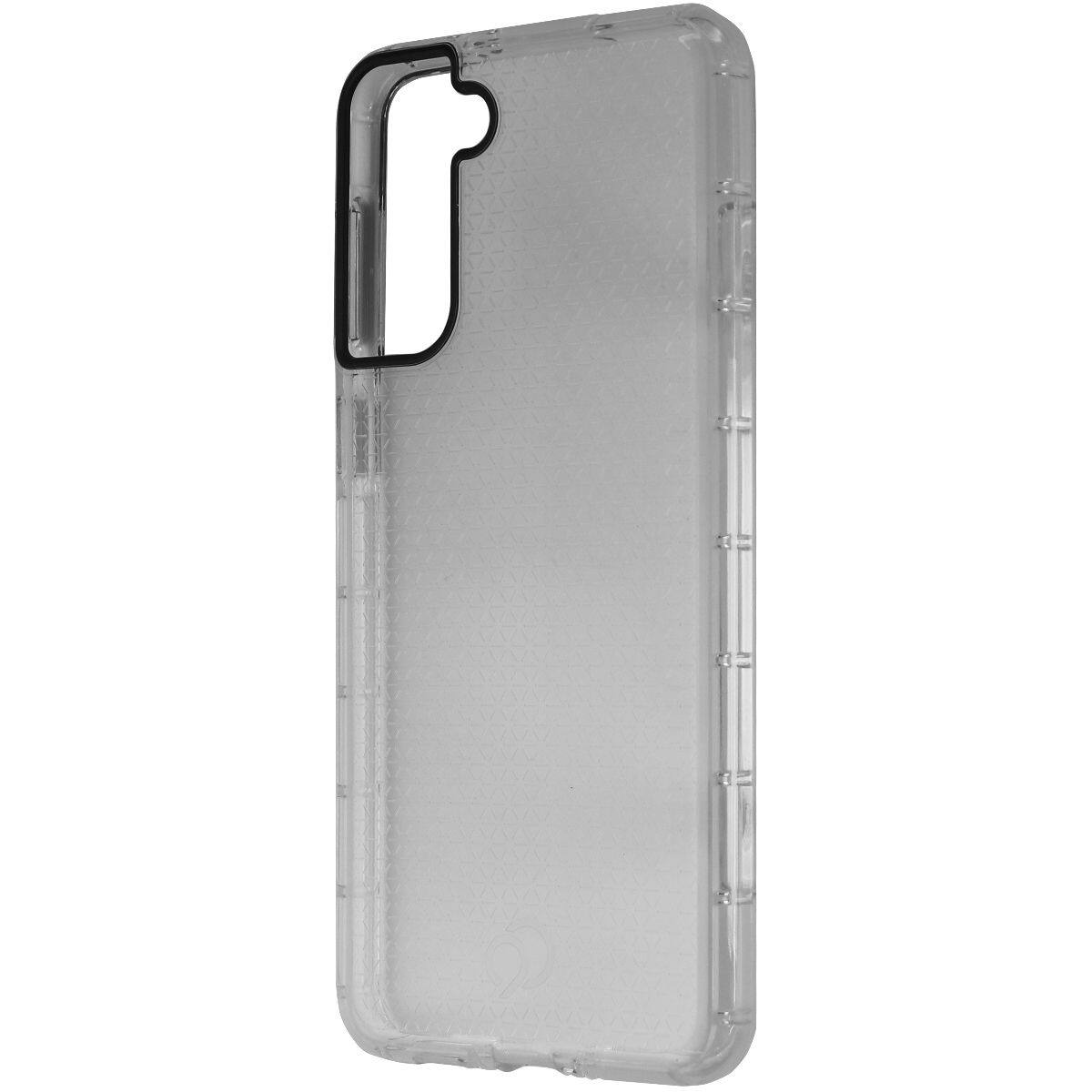 Front. Nimbus9 - Nimbus9 Phantom 2 Series Case for Samsung Galaxy (s21+) - Clear Hexa Pattern - Clear.