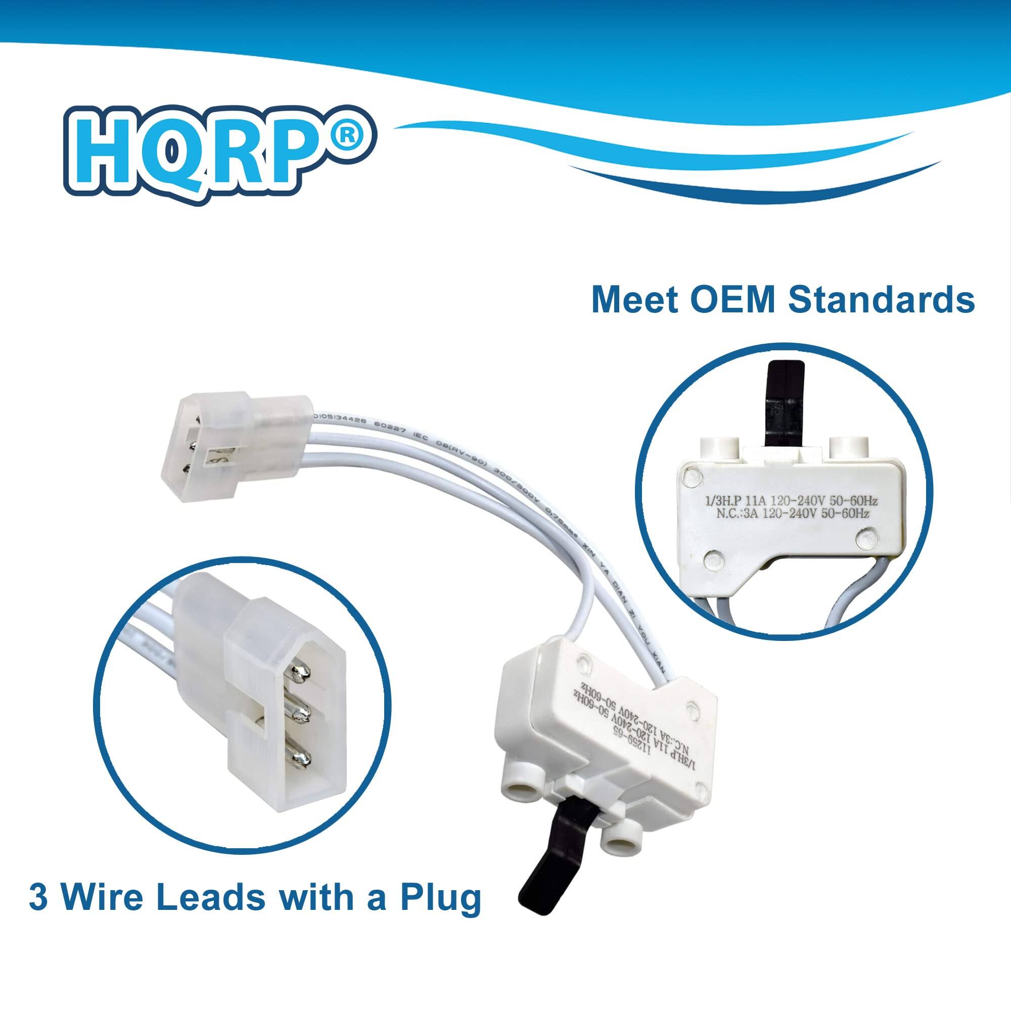 HQRP Meet OEM Standards  
1/3H.P 11A 120-240V 30-60Hz  
N.C.: 3A 120-240V 50-60Hz  
00-0 09-06 59-90211 ER1 VE:3N 11A  
3 Wire Leads with a Plug
