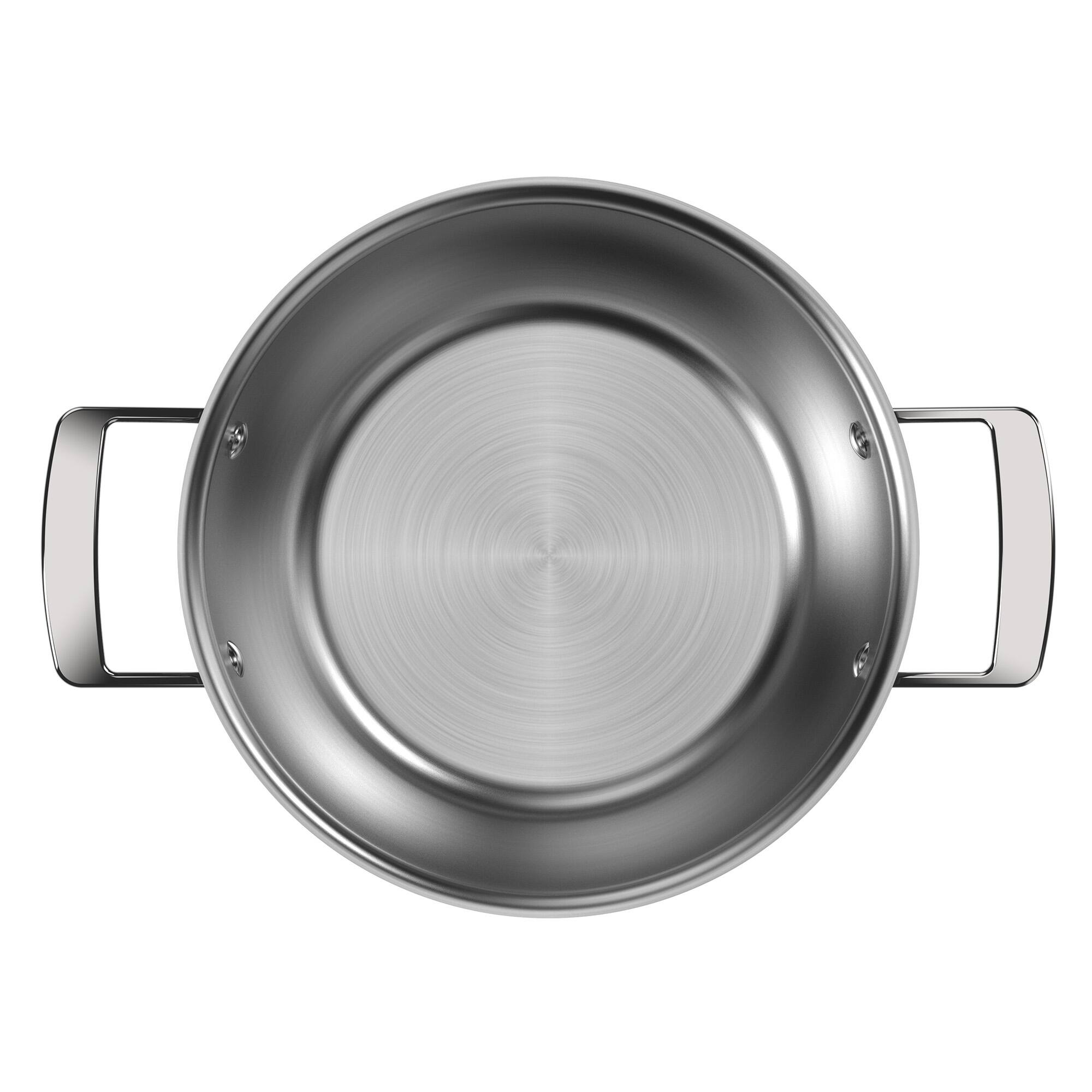 Alt View 5. Demeyere - Demeyere Black 5 Stainless Steel with Ceramic exterior coating 3.5-qt Dutch Oven with Lid - Black.