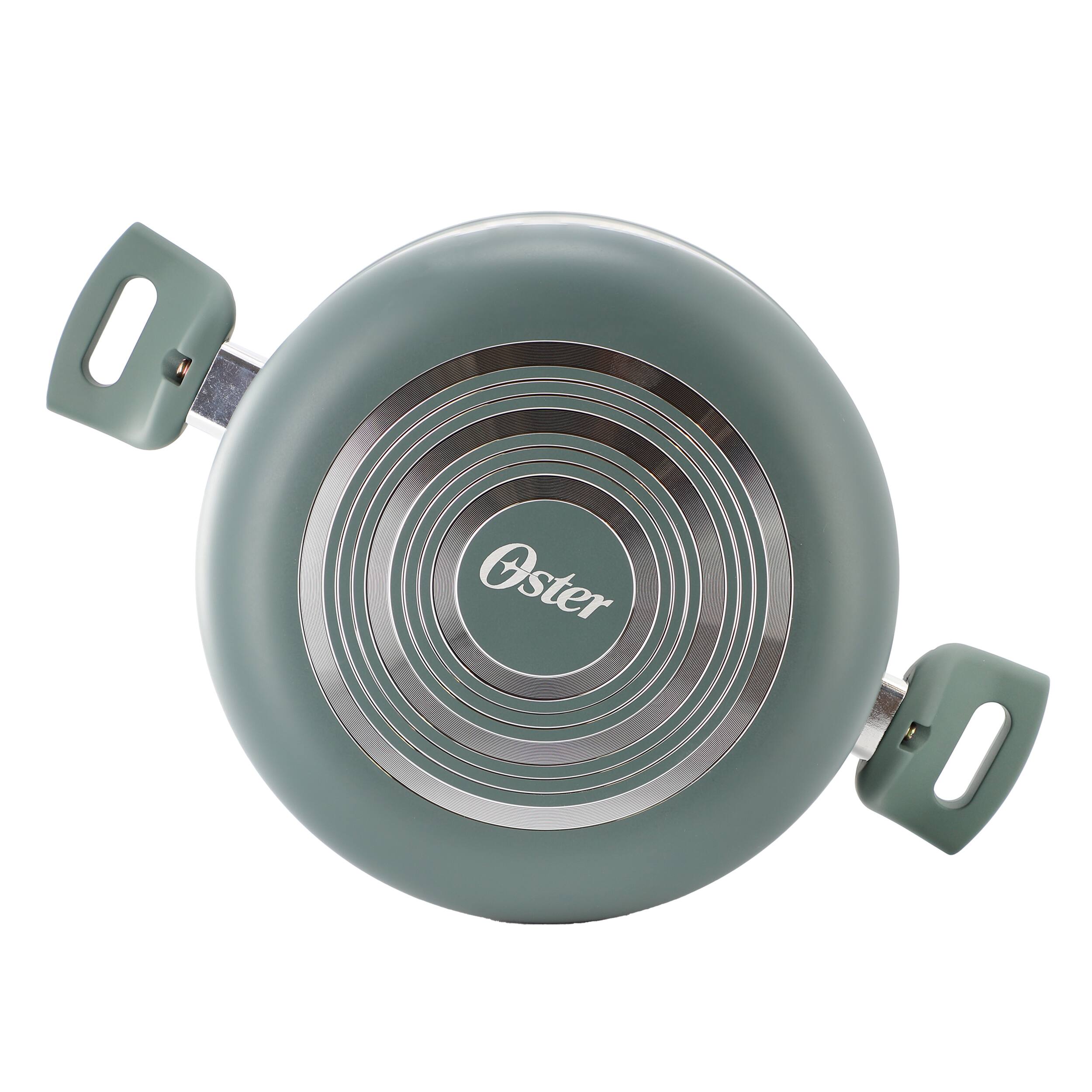 Alt View 2. Oster - Oster Sutterville Choice 6 Quart Ceramic Nonstick Aluminum Dutch Oven with Lid in Evergreen - Green.