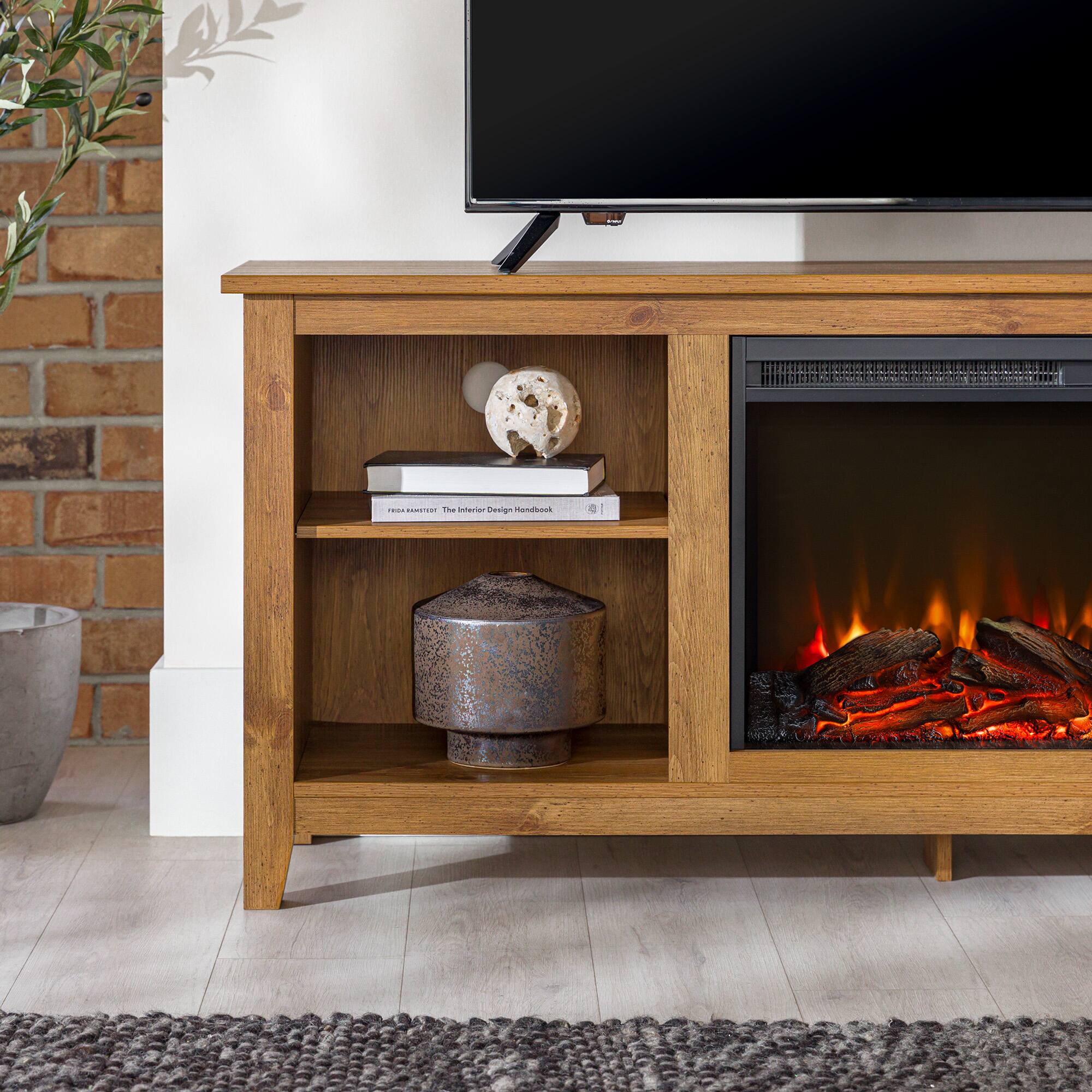Walker edison fireplace tv stand best buy discount