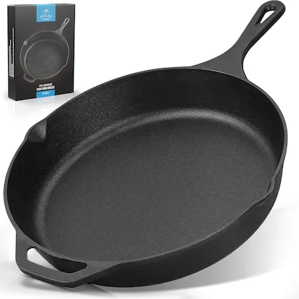 ZULAP PRE-SEASONED CAST IRON SKILLET 12.5 INCH