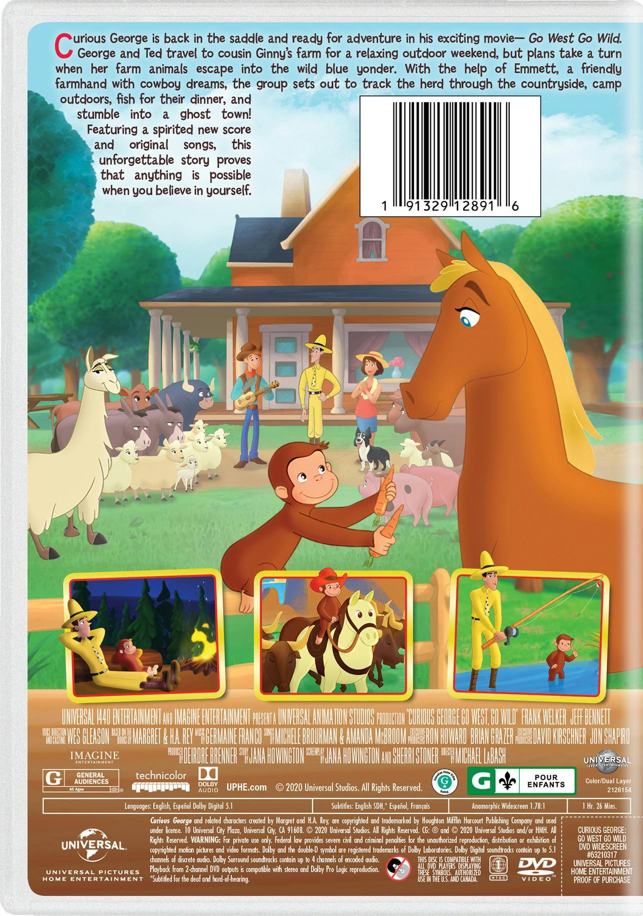 Curious George: Go West, Go Wild [DVD]