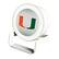 Front. Keyscaper - Miami Hurricanes Linen Print Nightlight Charger & Bluetooth Speaker - White.