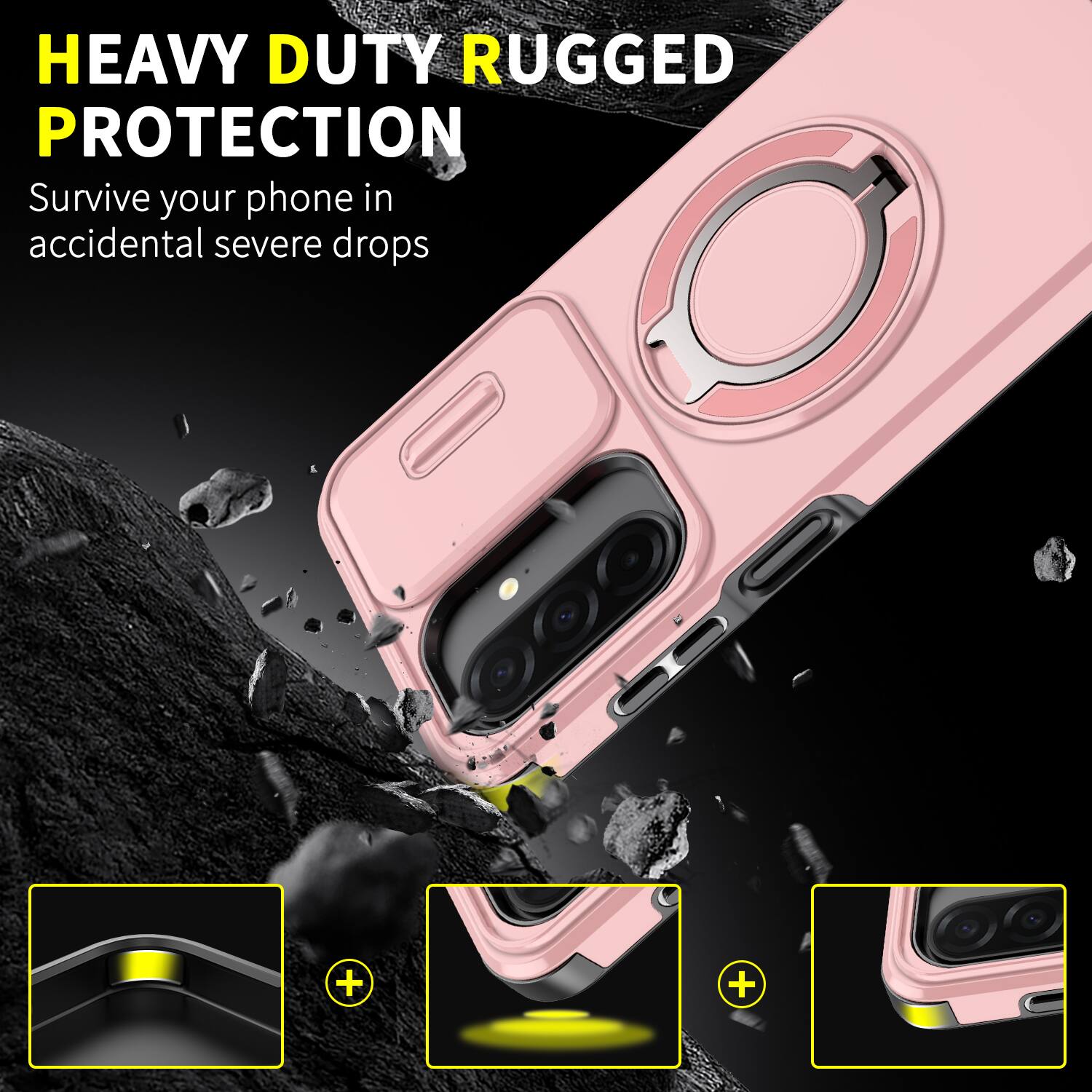 HEAVY DUTY RUGGED PROTECTION  
Survive your phone in accidental severe drops