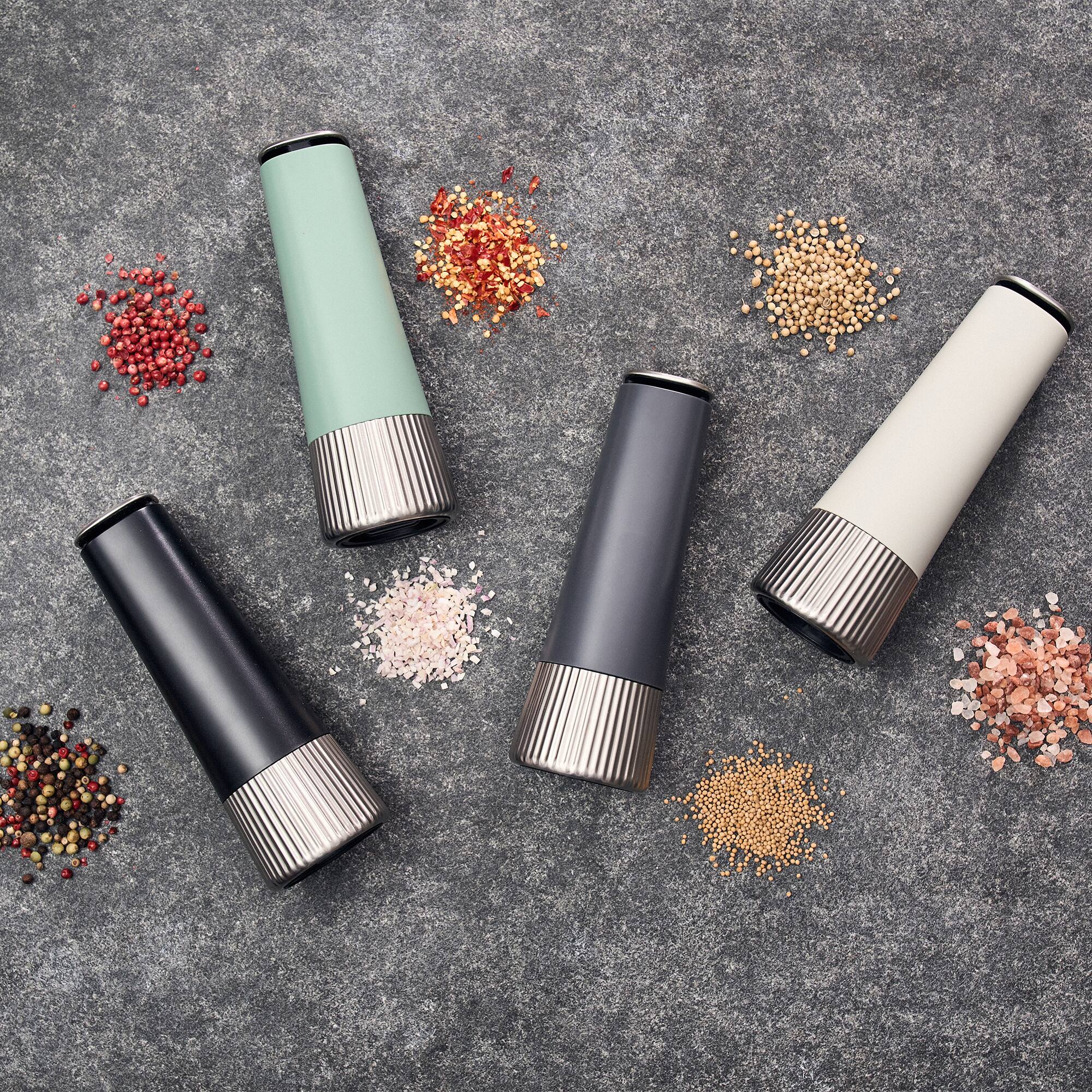 Alt View 4. ZWILLING - ZWILLING Spices Upside-Down Manual Spice Mill, Grey - Grey.