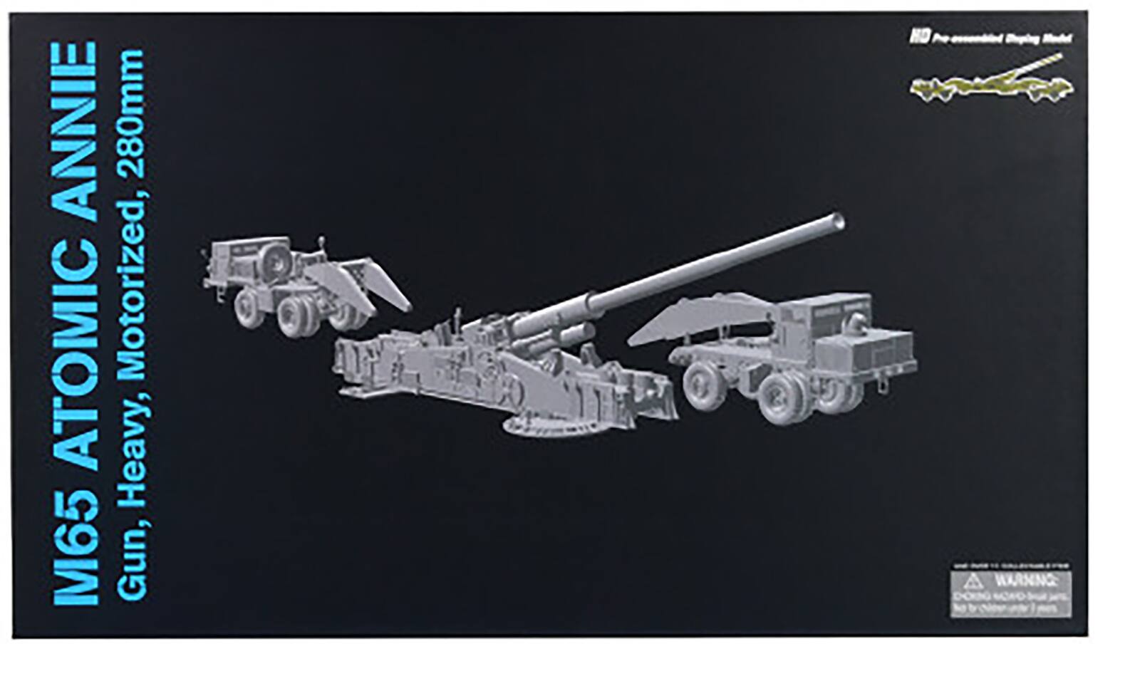 M65 ATOMIC ANNIE  
Gun, Heavy, Motorized, 280mm  

WARNING:  
Do not use for children under 14 years.