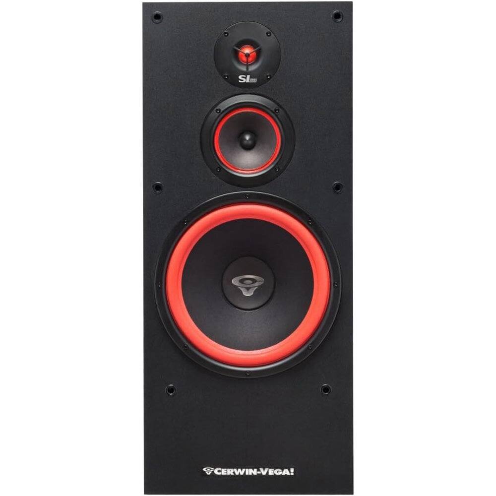 Back. Cerwin Vega - Cerwin Vega SL-12 12" 3-Way Floor Tower Speaker.