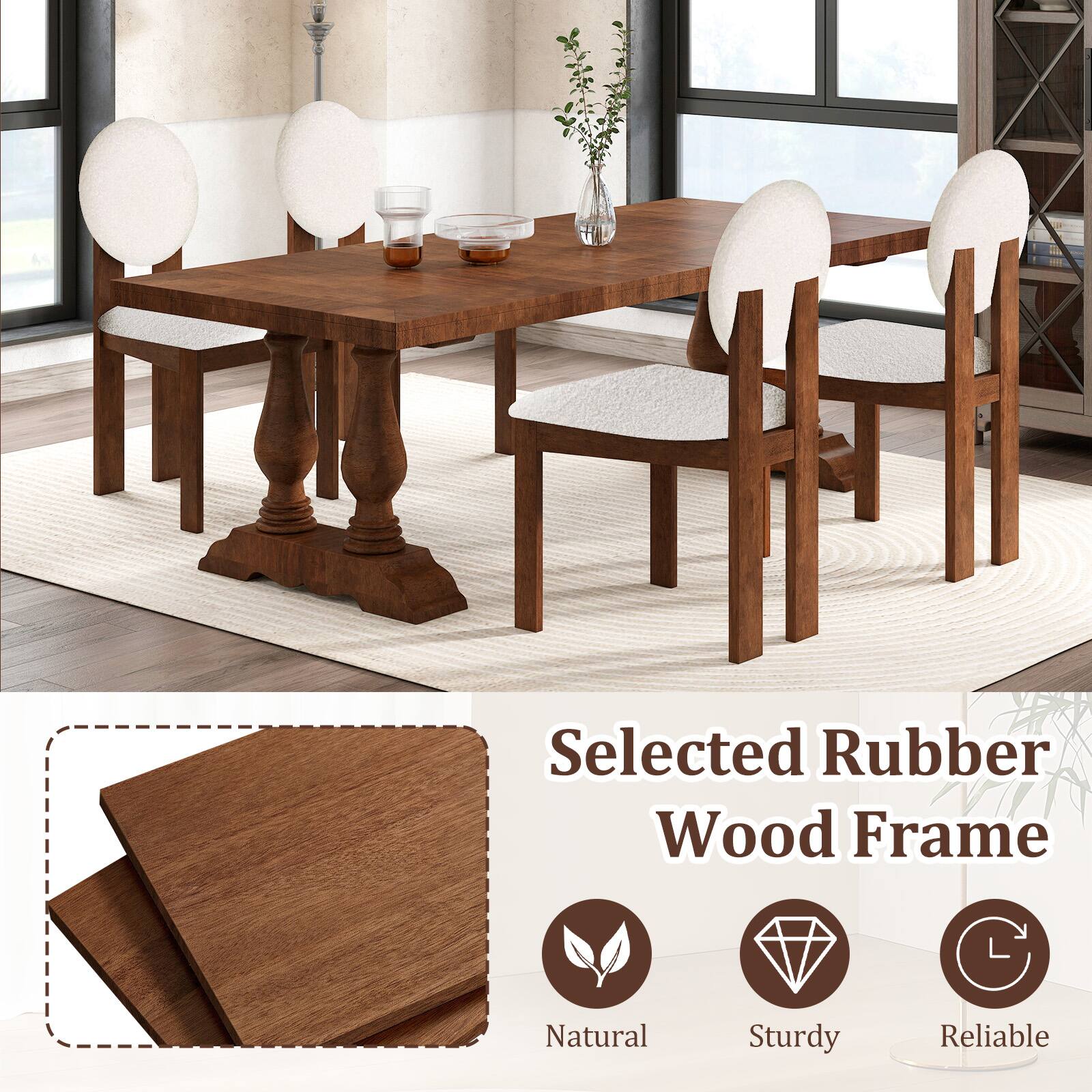 Selected Rubber Wood Frame

Natural  
Sturdy  
Reliable
