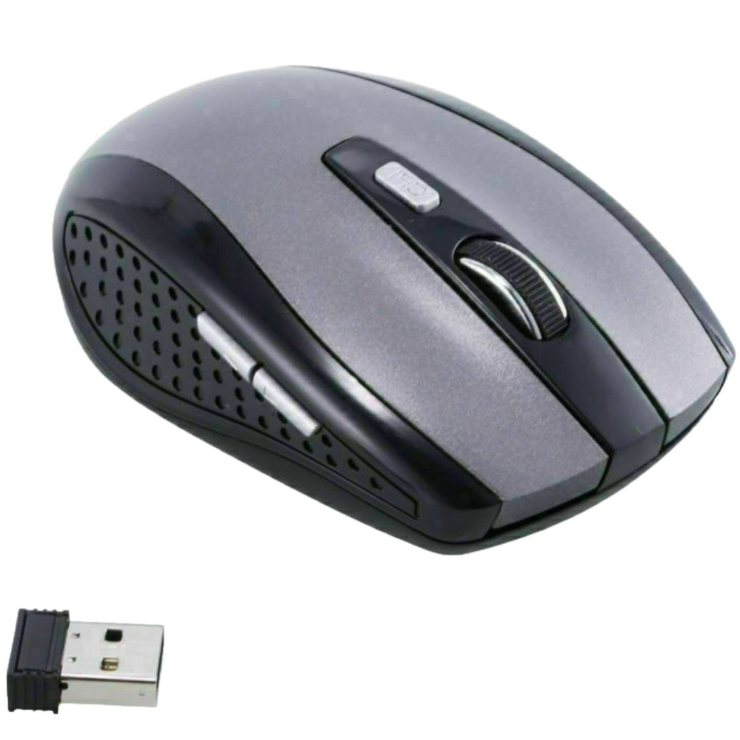 Angle. Sanoxy - Sanoxy 2.4GHz Wireless Optical Mouse Mice & USB Receiver For PC Laptop Computer DPI Gray - Gray.