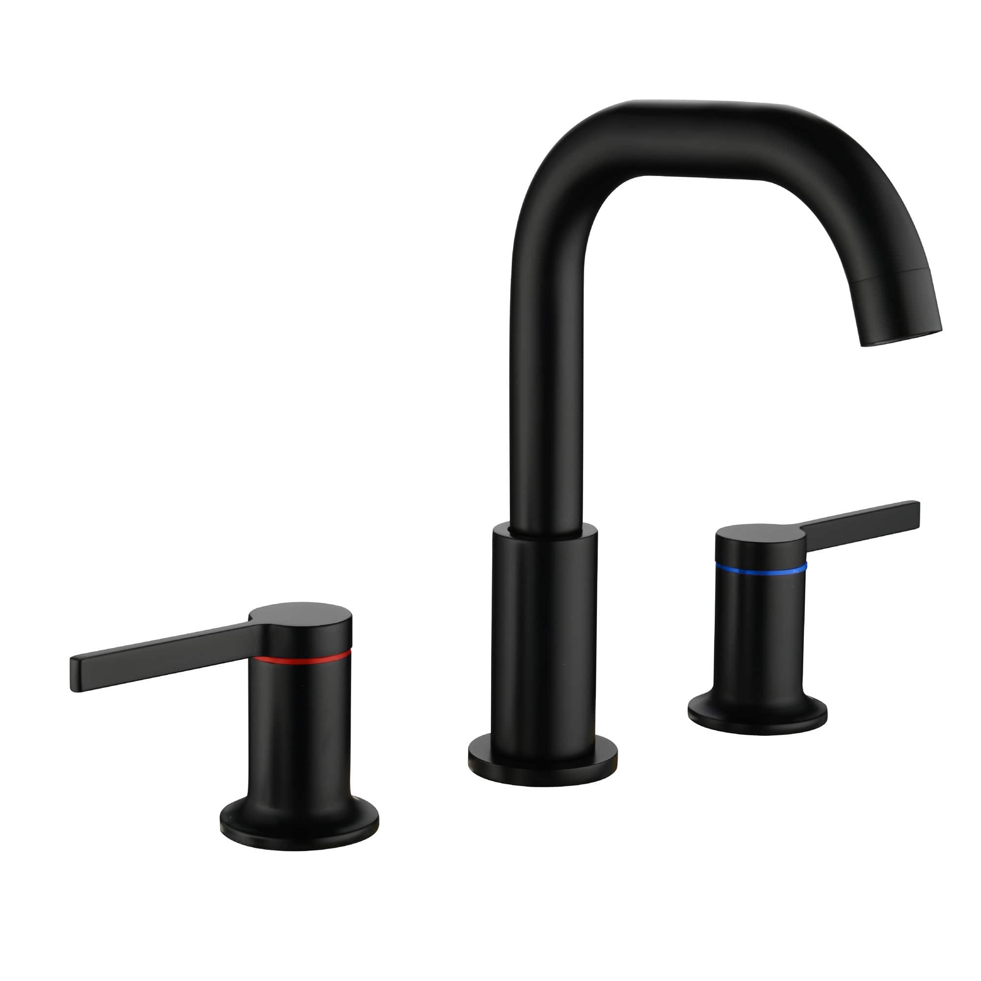 Widespread Bathroom Faucet Dual Handle 360° Swivel Spout