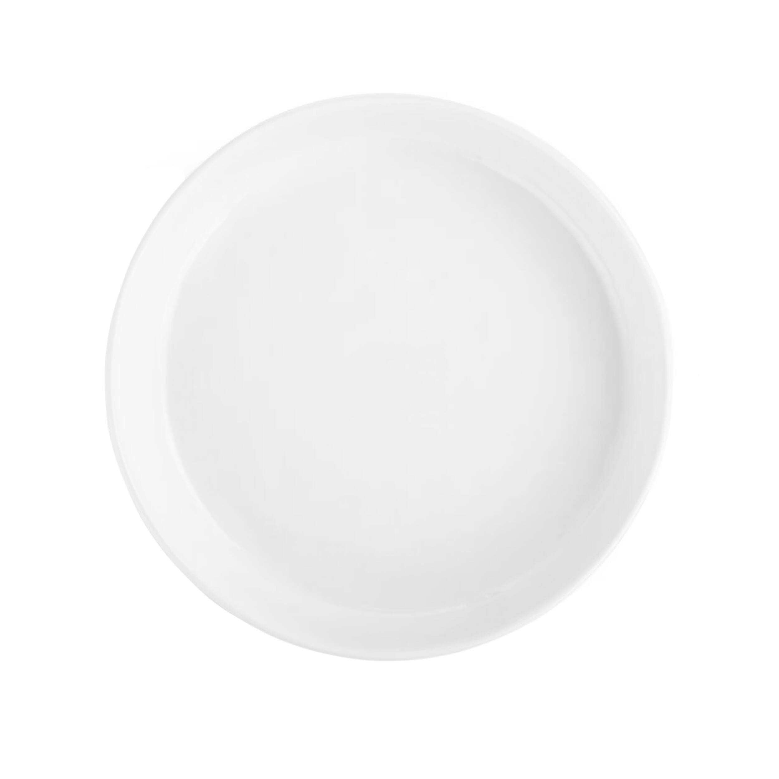 Alt View 2. Gibson - Our Table Simply White 9.5 Inch Round Porcelain Fresh Baked Pie Plate - White.