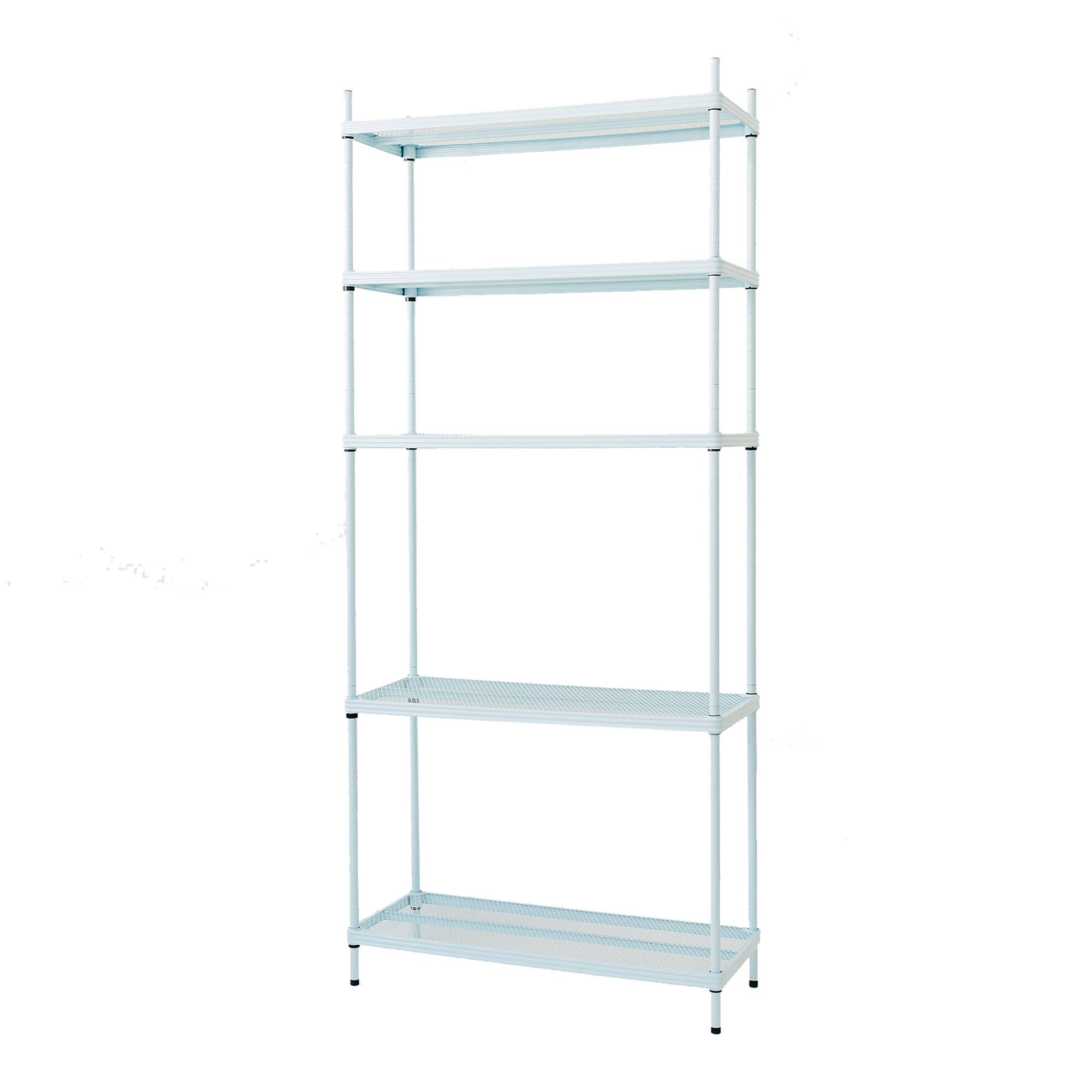 Alt View 7. Design Ideas - Design Ideas MeshWorks 5 Tier Metal Storage Shelving Unit Rack Bookshelf, Blue - Sky Blue.