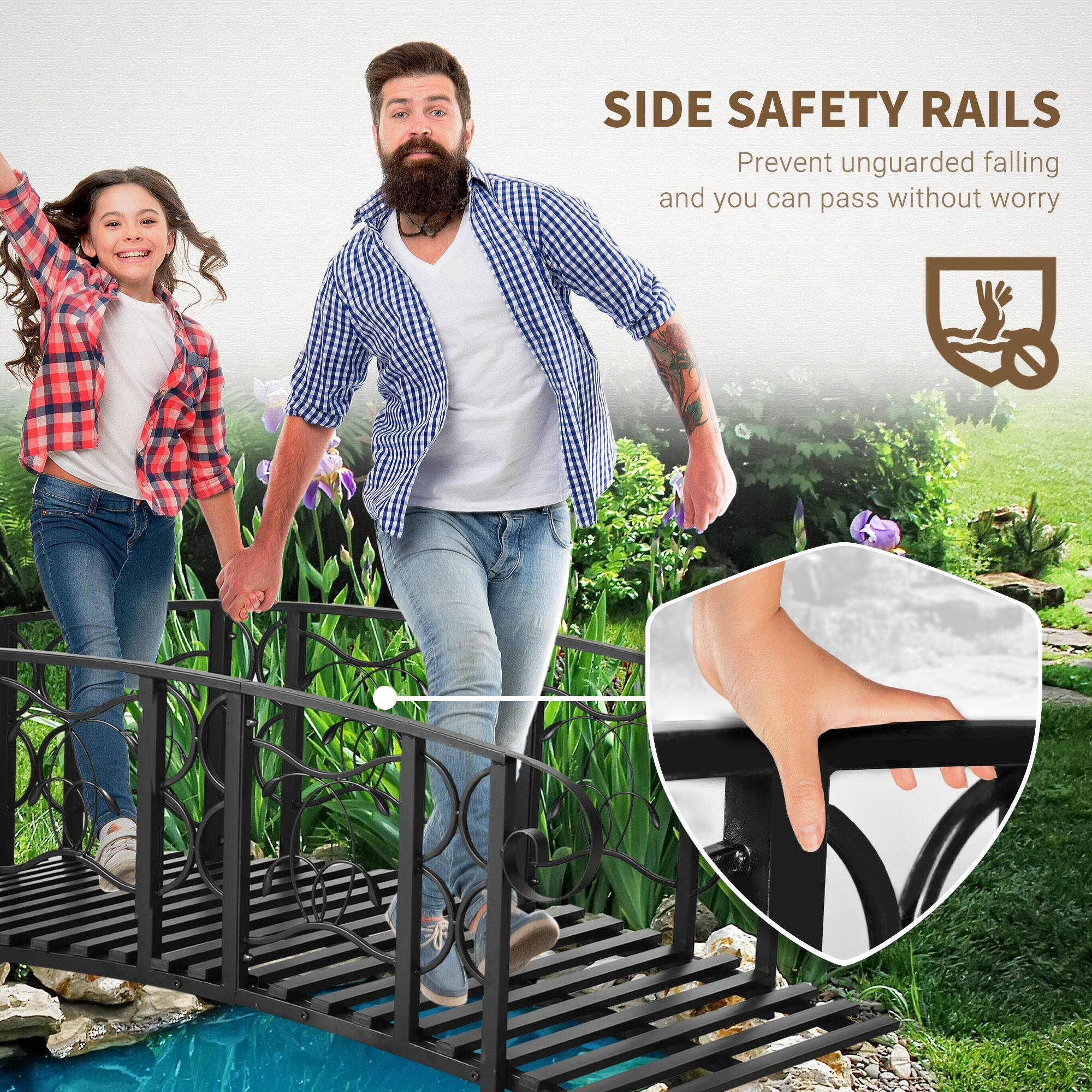 SIDE SAFETY RAILS  
Prevent unguarded falling and you can pass without worry