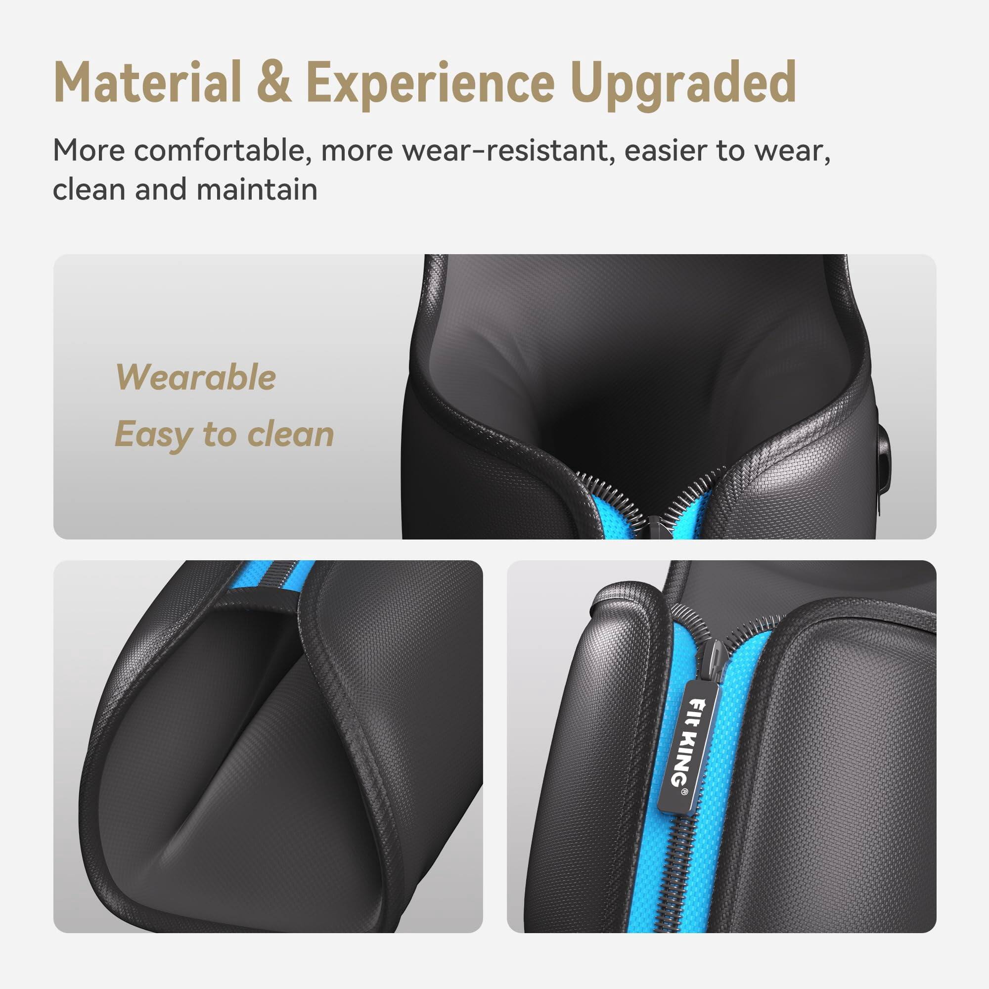 Material & Experience Upgraded  
More comfortable, more wear-resistant, easier to wear, clean and maintain  

Wearable  
Easy to clean  

Fit KING