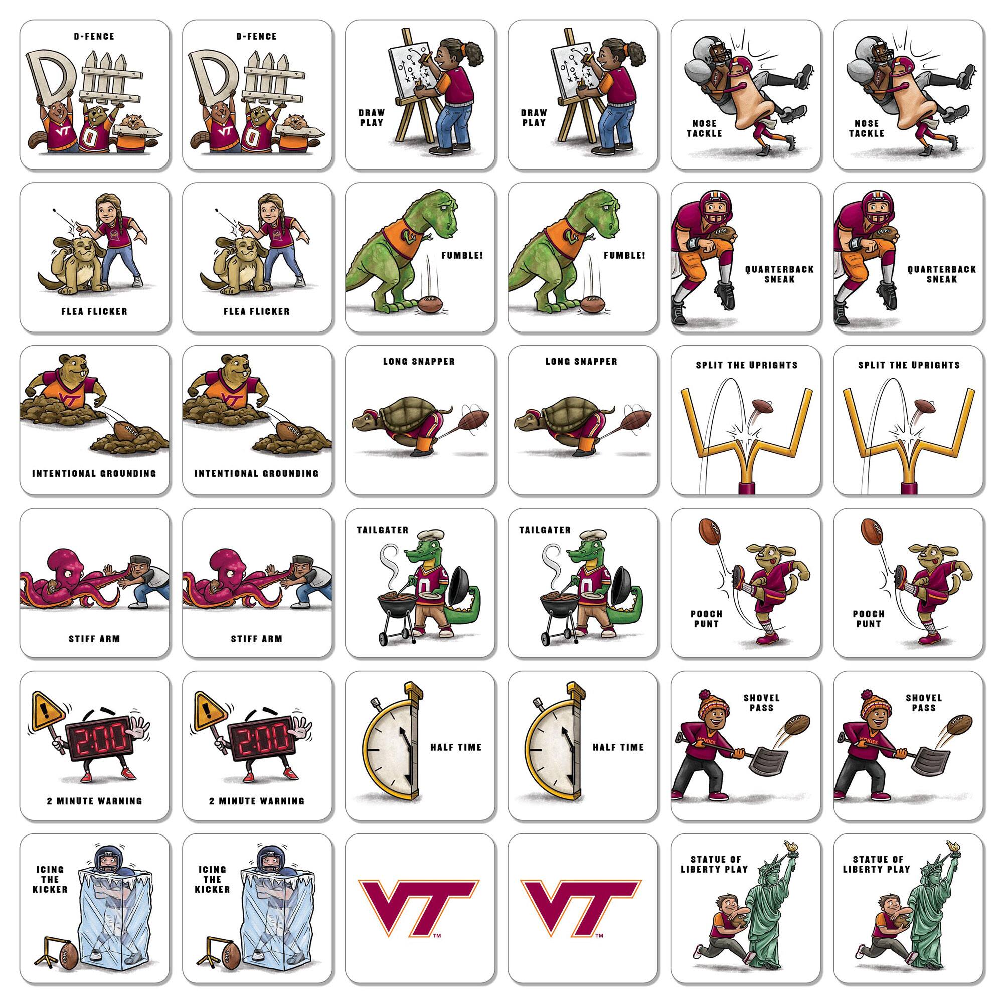 - D-FENCE
- DRAW PLAY
- NOSE TACKLE
- FUMBLE!
- FLEA FLICKER
- LONG SNAPPER
- INTENTIONAL GROUNDING
- STIFF ARM
- 2 MINUTE WARNING
- HALF TIME
- ICING THE KICKER
- STATUE OF LIBERTY PLAY
- POACH PUNT
- SHOVEL PASS
- TAILGATER
- PUNT
- QUARTERBACK SNEAK
- SPLIT THE UPRIGHTS