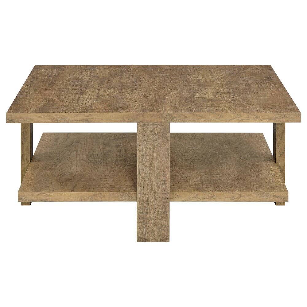 Alt View 4. Coaster Co. of America - Dawn Square Engineered Wood Coffee Table Mango Brown - Green.